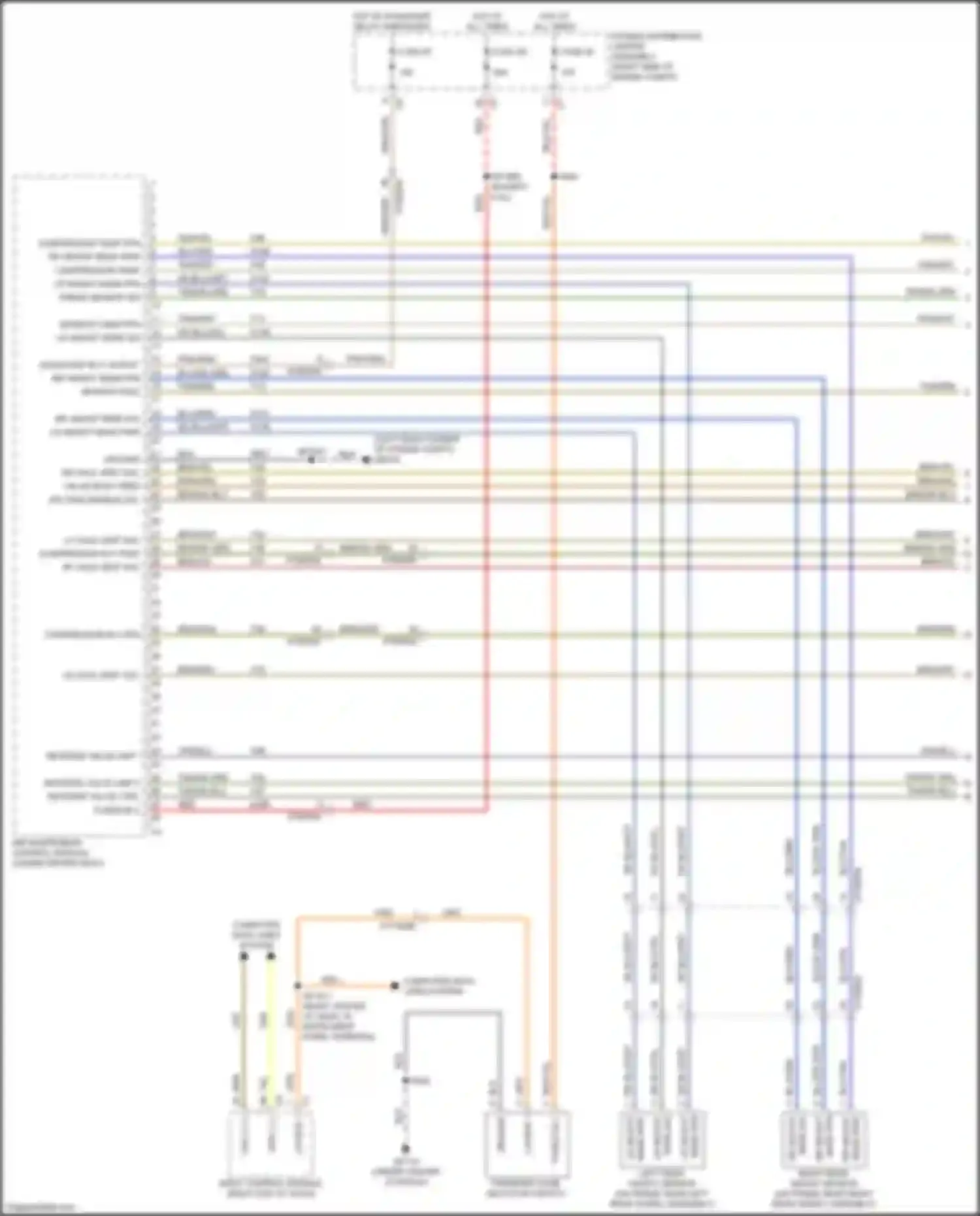 Cherokee Jeep V facelift (2018-2024): Electronic air suspension circuit (1 of 2)