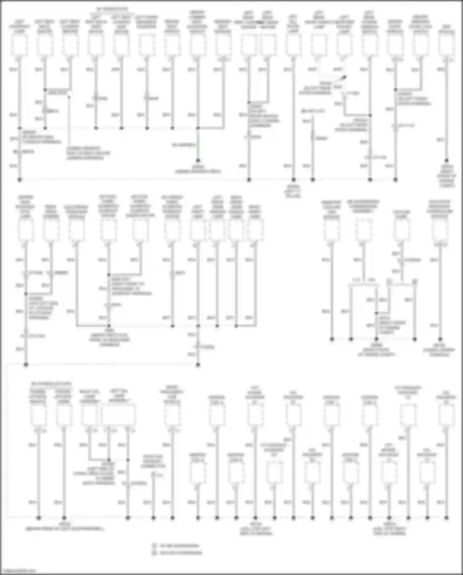 Cherokee Jeep V facelift (2018-2024): Ground distribution circuit (4 of 4)