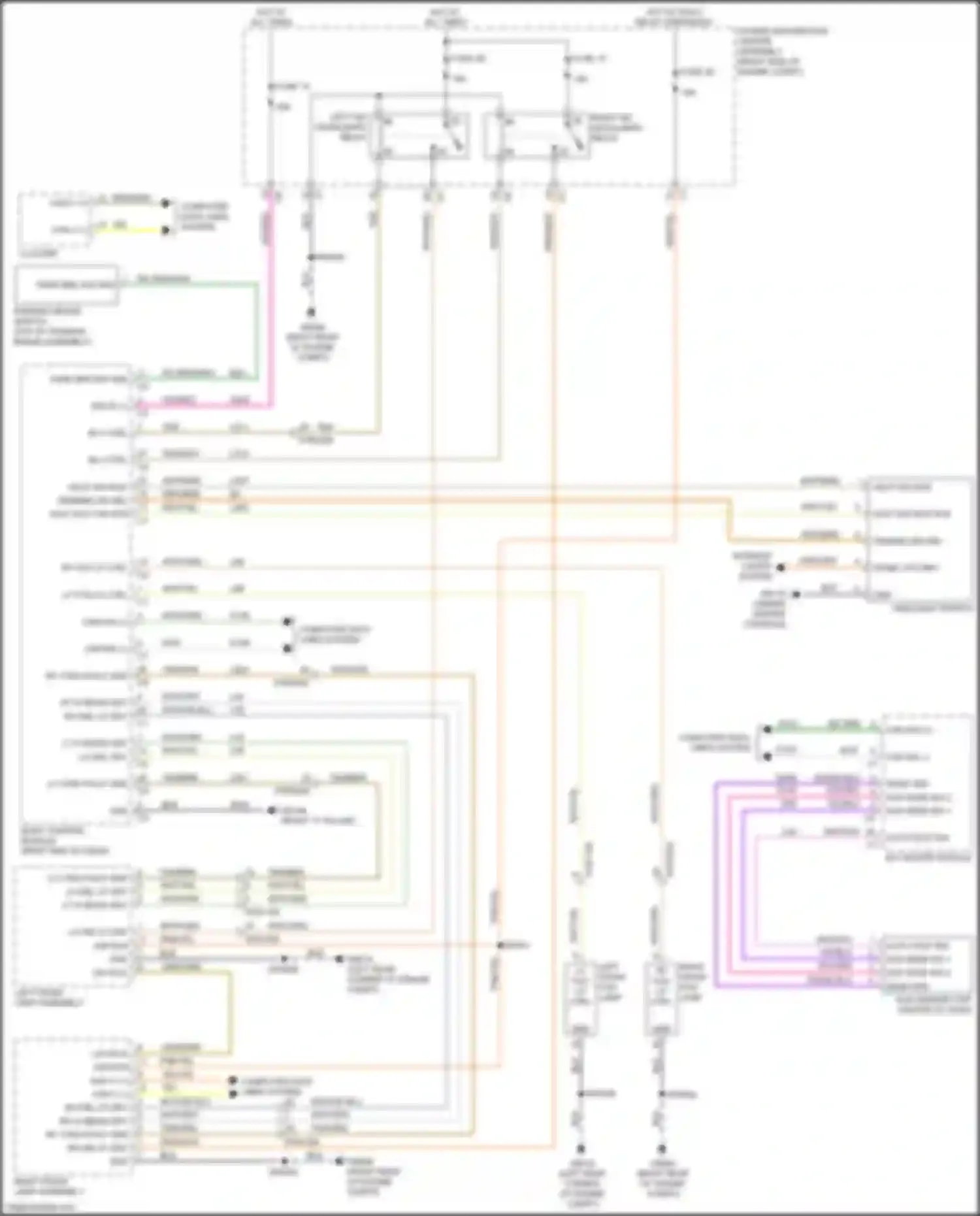 Cherokee Jeep V facelift (2018-2024): Headlamps circuit, w/ hid