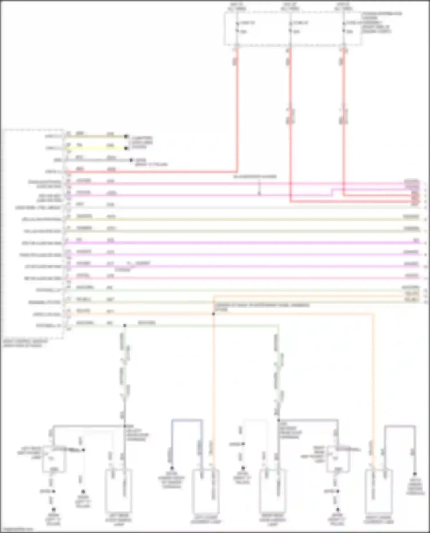Cherokee Jeep V facelift (2018-2024): Courtesy lamps circuit (1 of 3)
