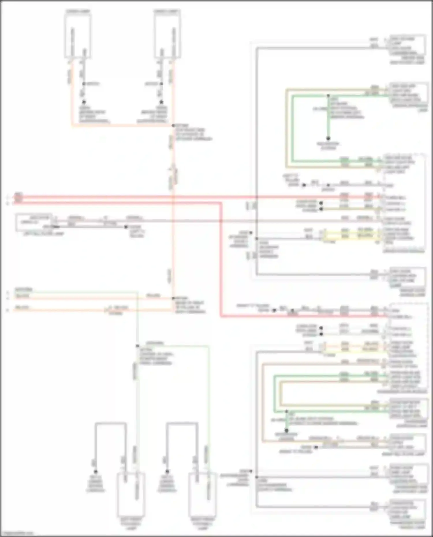 Cherokee Jeep V facelift (2018-2024): Courtesy lamps circuit (3 of 3)