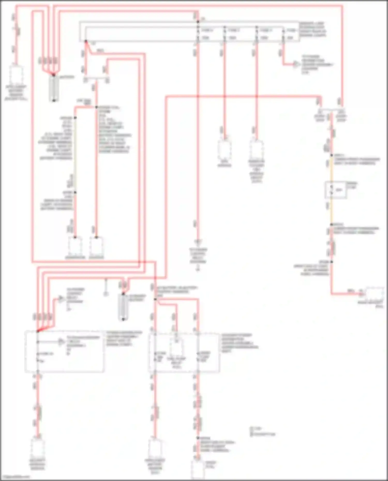 Cherokee Jeep V facelift (2018-2024): Power distribution circuit (1 of 6)
