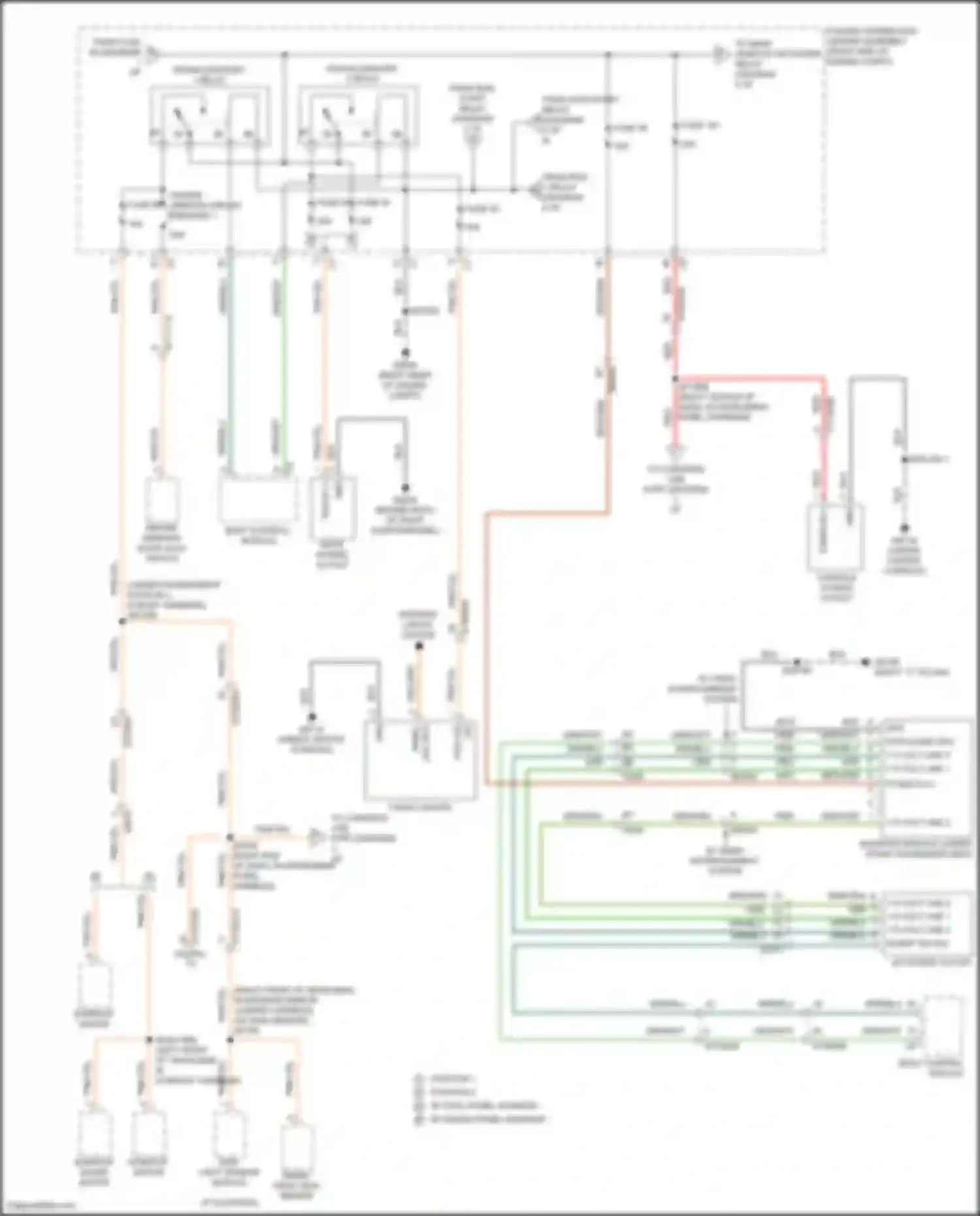 Cherokee Jeep V facelift (2018-2024): Power distribution circuit (2 of 6)