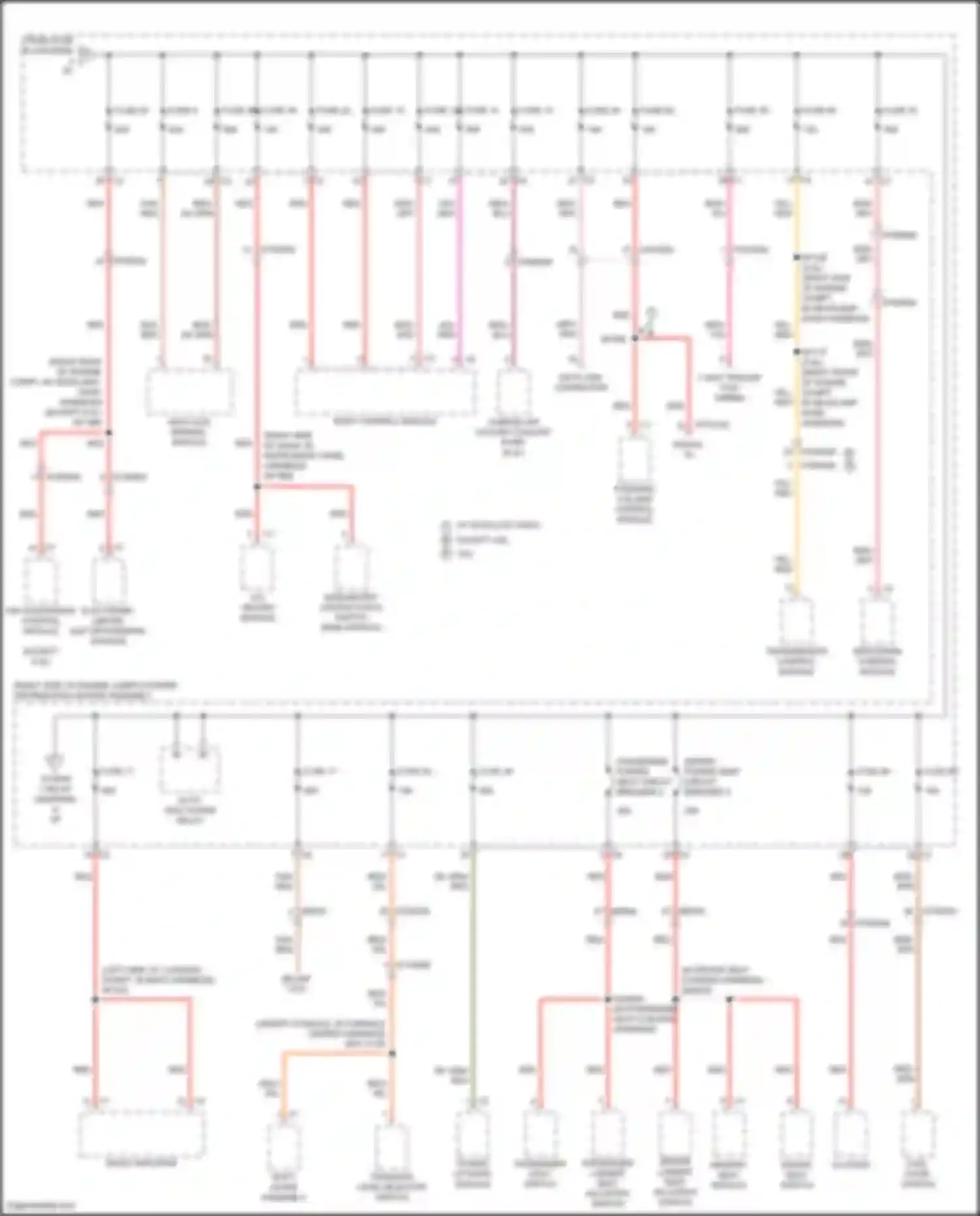 Cherokee Jeep V facelift (2018-2024): Power distribution circuit (5 of 6)
