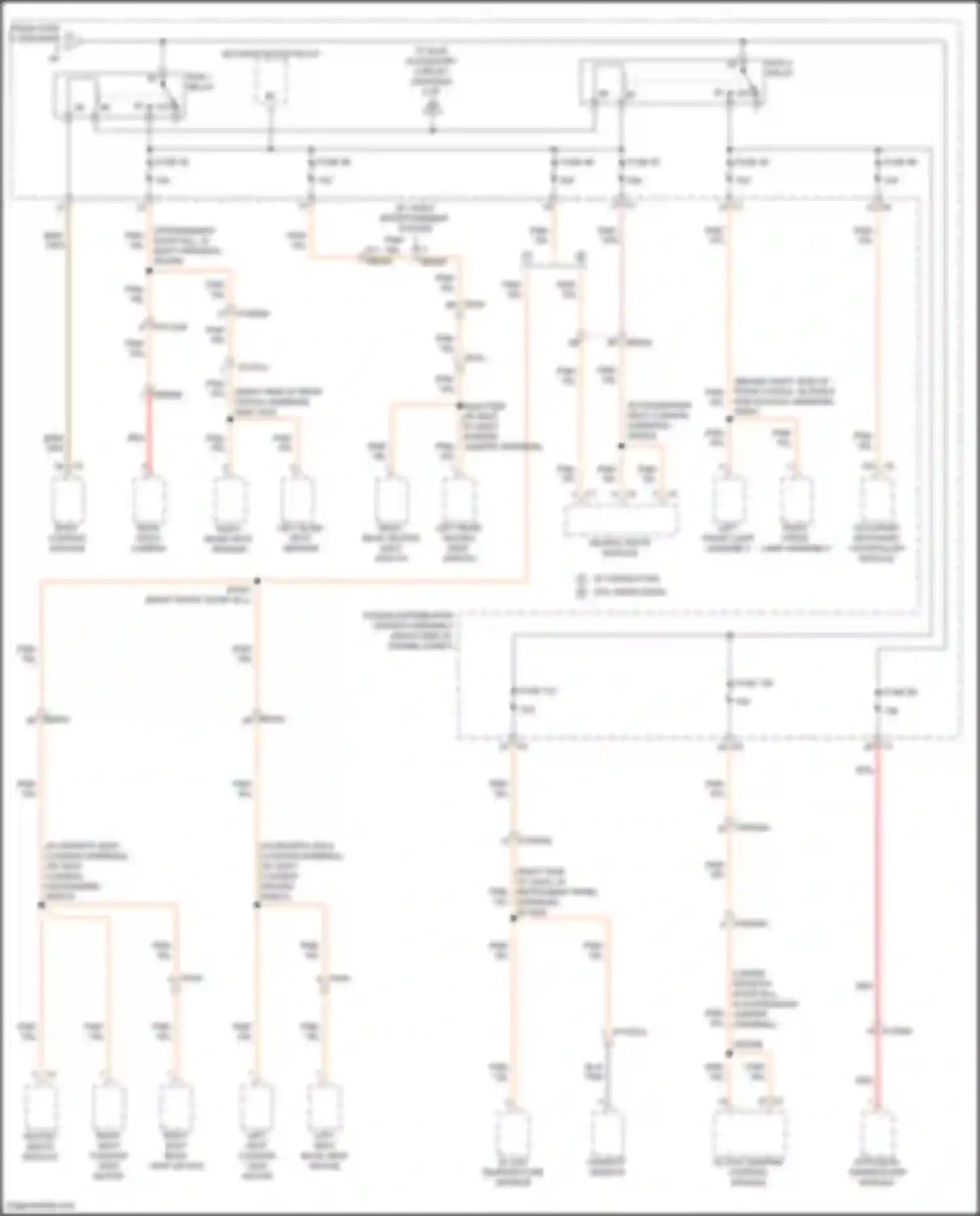 Cherokee Jeep V facelift (2018-2024): Power distribution circuit (6 of 6)