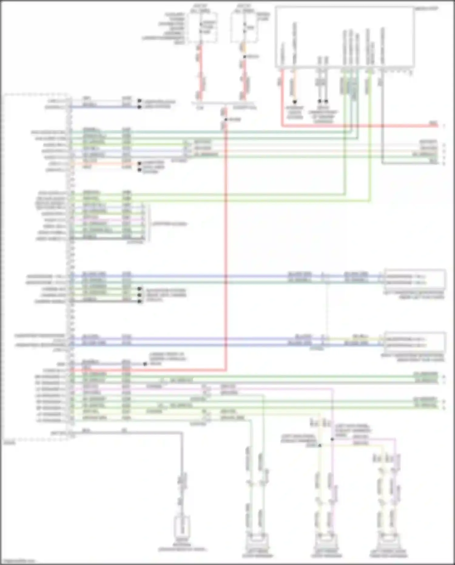 Cherokee Jeep V facelift (2018-2024): Radio circuit, base (1 of 2)