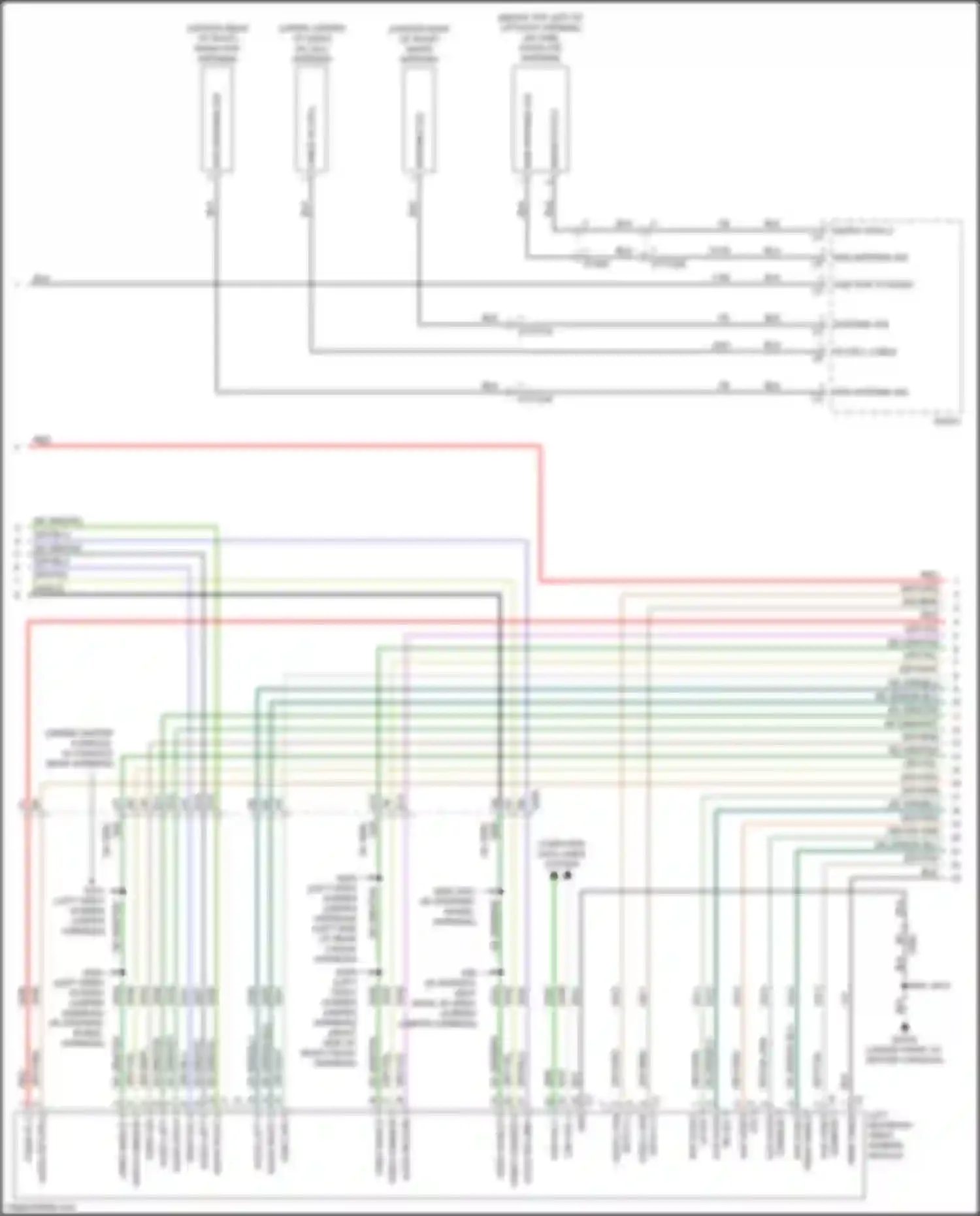 Wiring diagram audio return 2 for Jeep Cherokee V facelift (2018-2024) (1 of 4)
