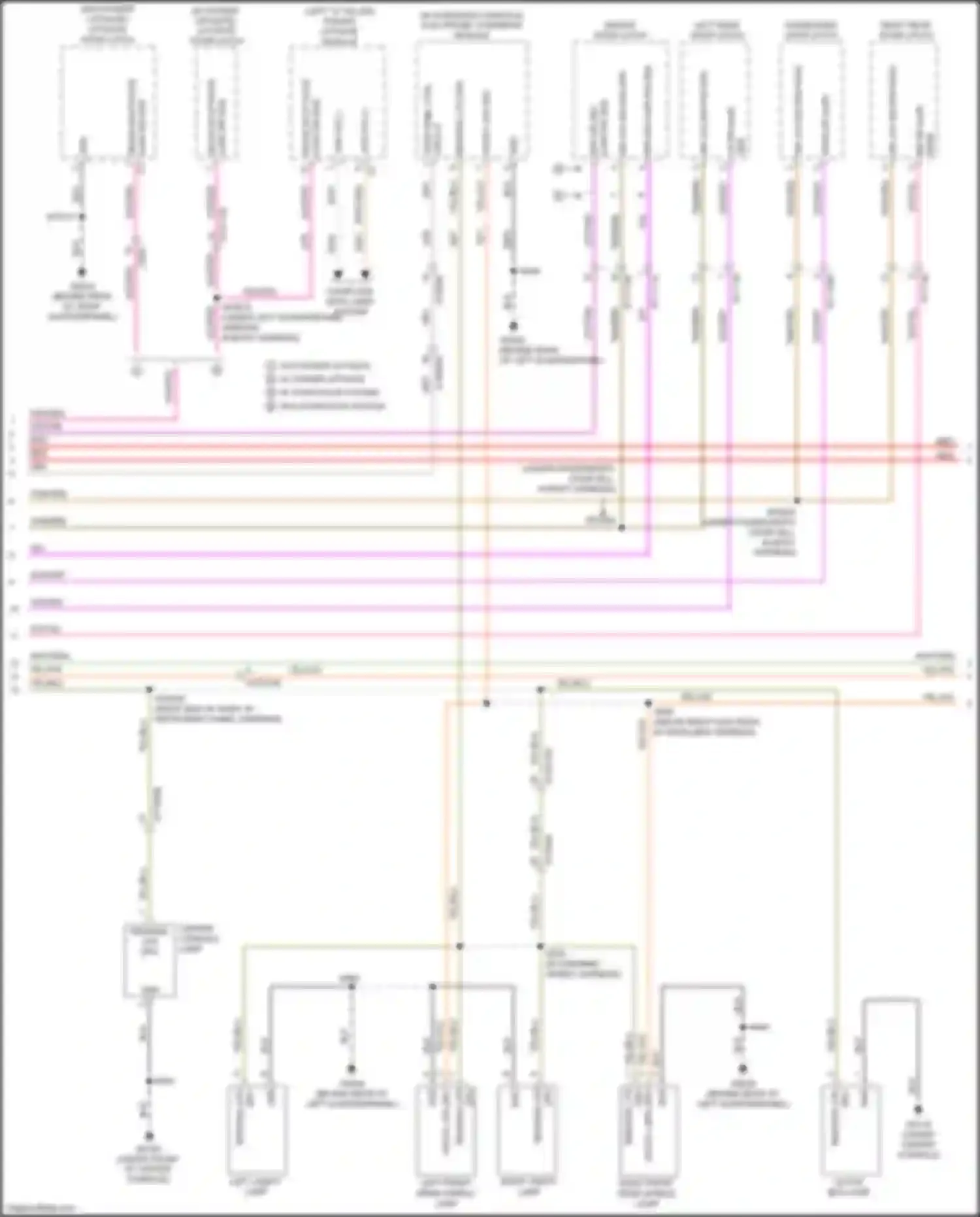 Wiring diagram electronic overhead module for Jeep Cherokee V facelift (2018-2024) (1 of 8)