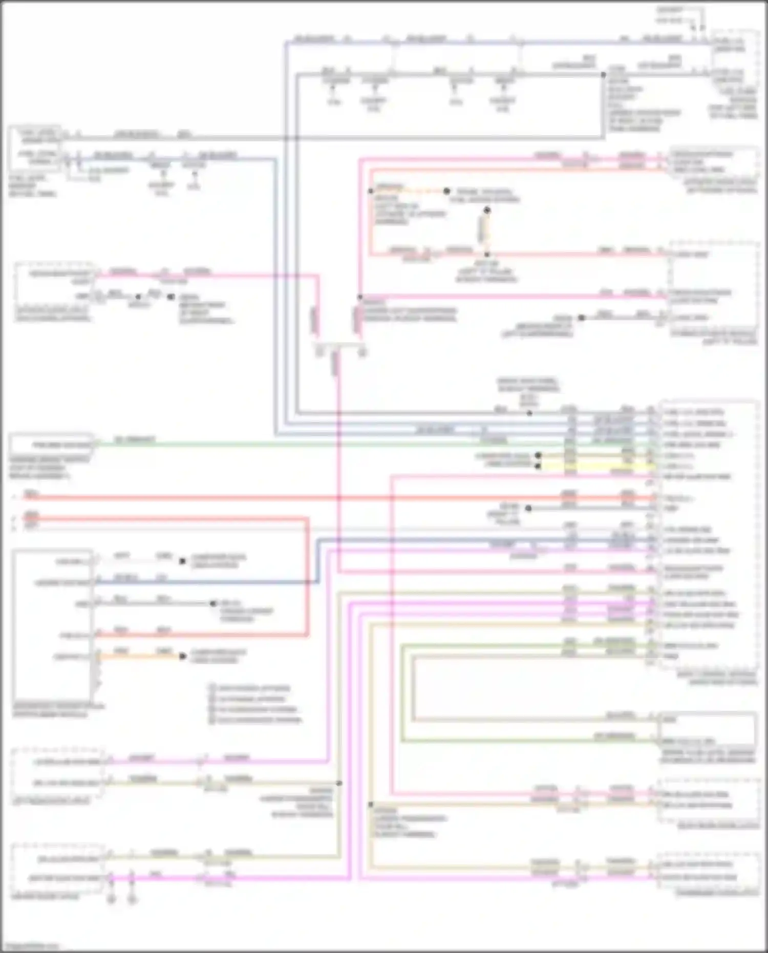 Wiring diagram fuel level sensor for Jeep Cherokee V facelift (2018-2024) (1 of 3)