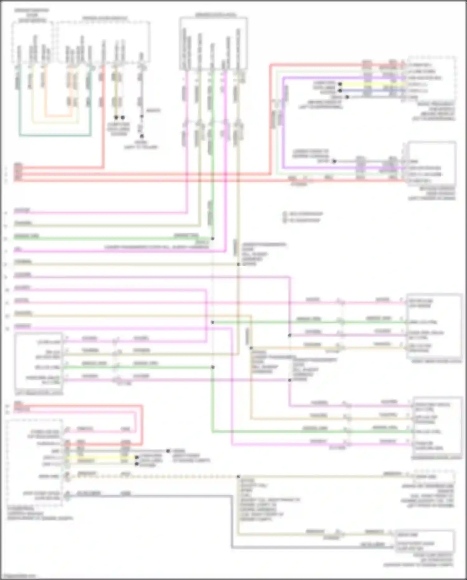 Wiring diagram left "c" pillar) for Jeep Cherokee V facelift (2018-2024) (12 of 15)