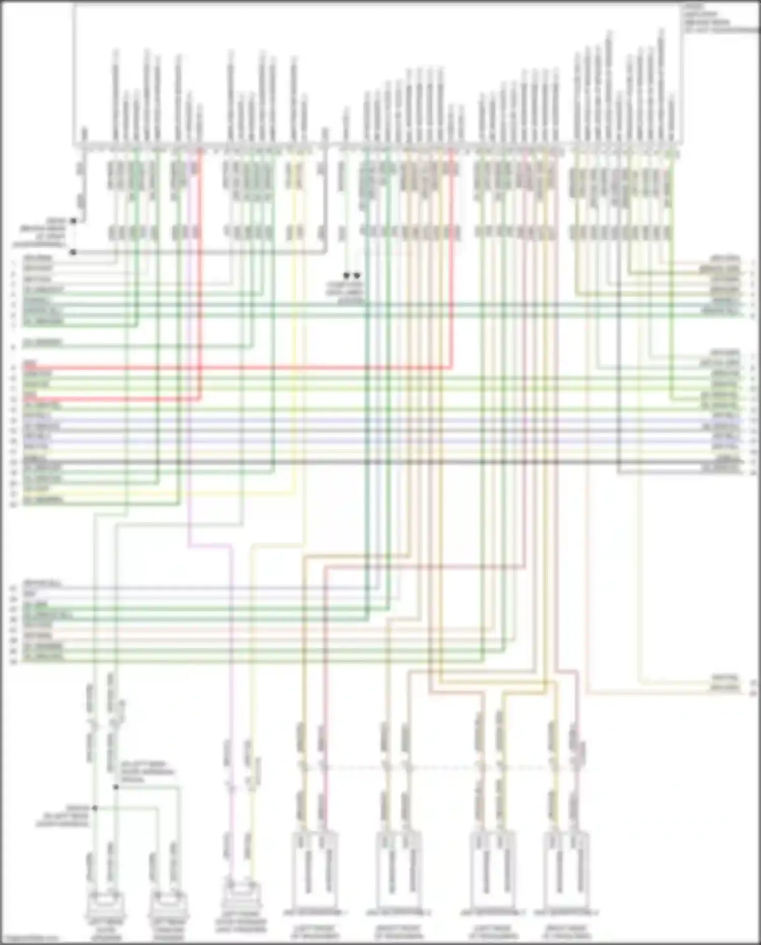 Wiring diagram left front door speaker for Jeep Cherokee V facelift (2018-2024) (1 of 7)