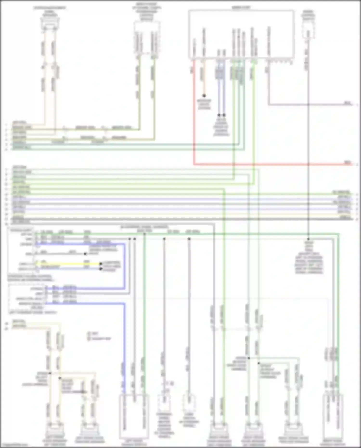 Wiring diagram left front door tweeter speaker for Jeep Cherokee V facelift (2018-2024) (1 of 5)