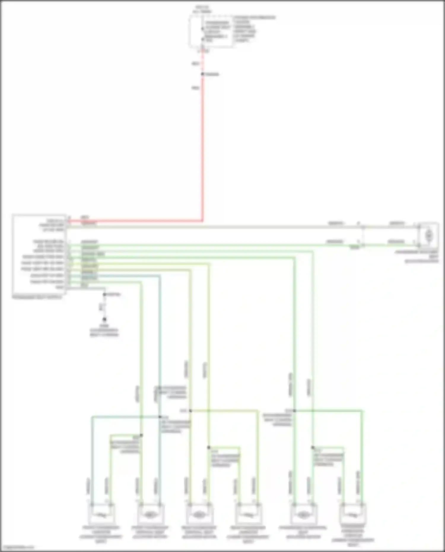 Wiring diagram pass vert rr dn drv for Jeep Cherokee V facelift (2018-2024) (1 of 1)