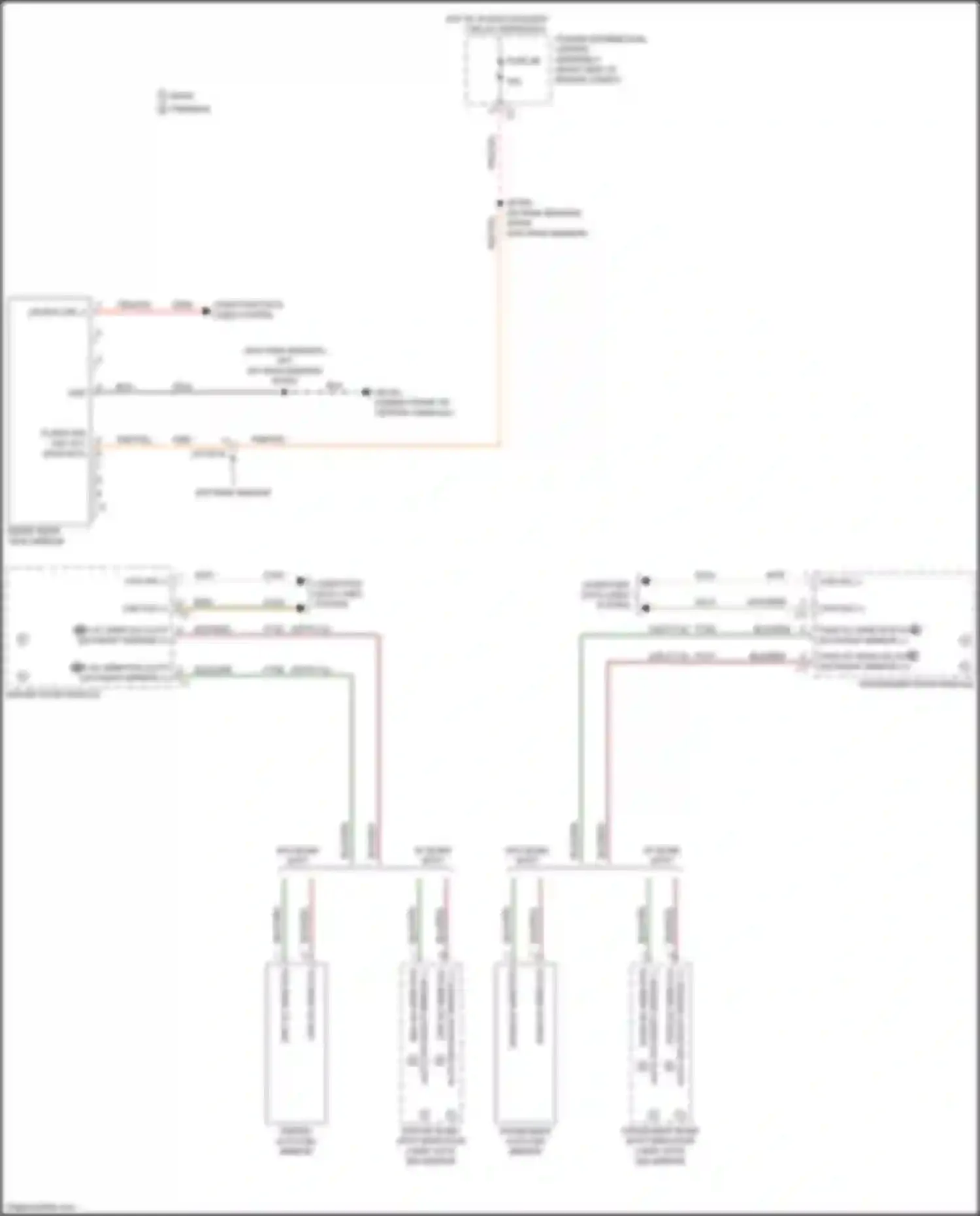 Wiring diagram passenger blind spot indicator lamp/ auto dim mirror for Jeep Cherokee V facelift (2018-2024) (1 of 4)