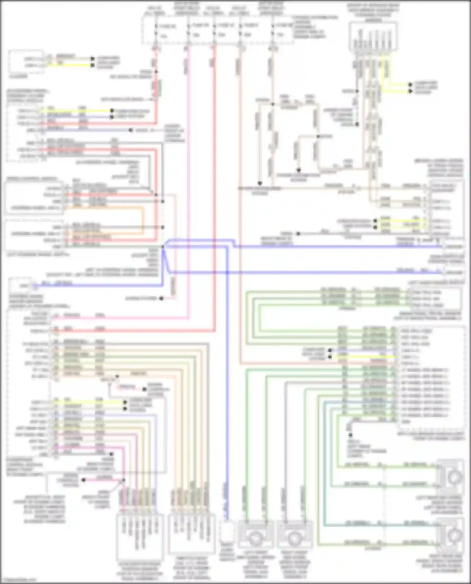 Wiring diagram right front abs wheel speed sensor for Jeep Cherokee V facelift (2018-2024) (2 of 2)