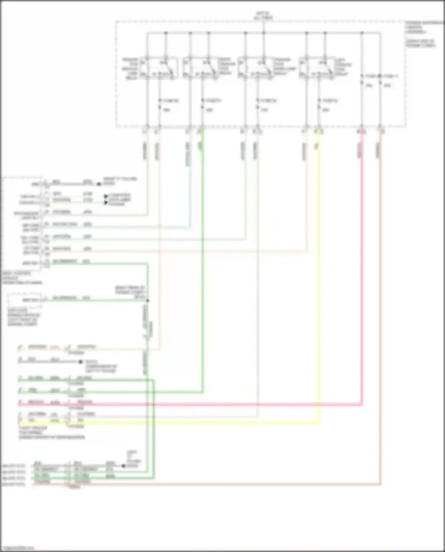 Wiring diagram tan/red for Jeep Cherokee V facelift (2018-2024) (4 of 4)