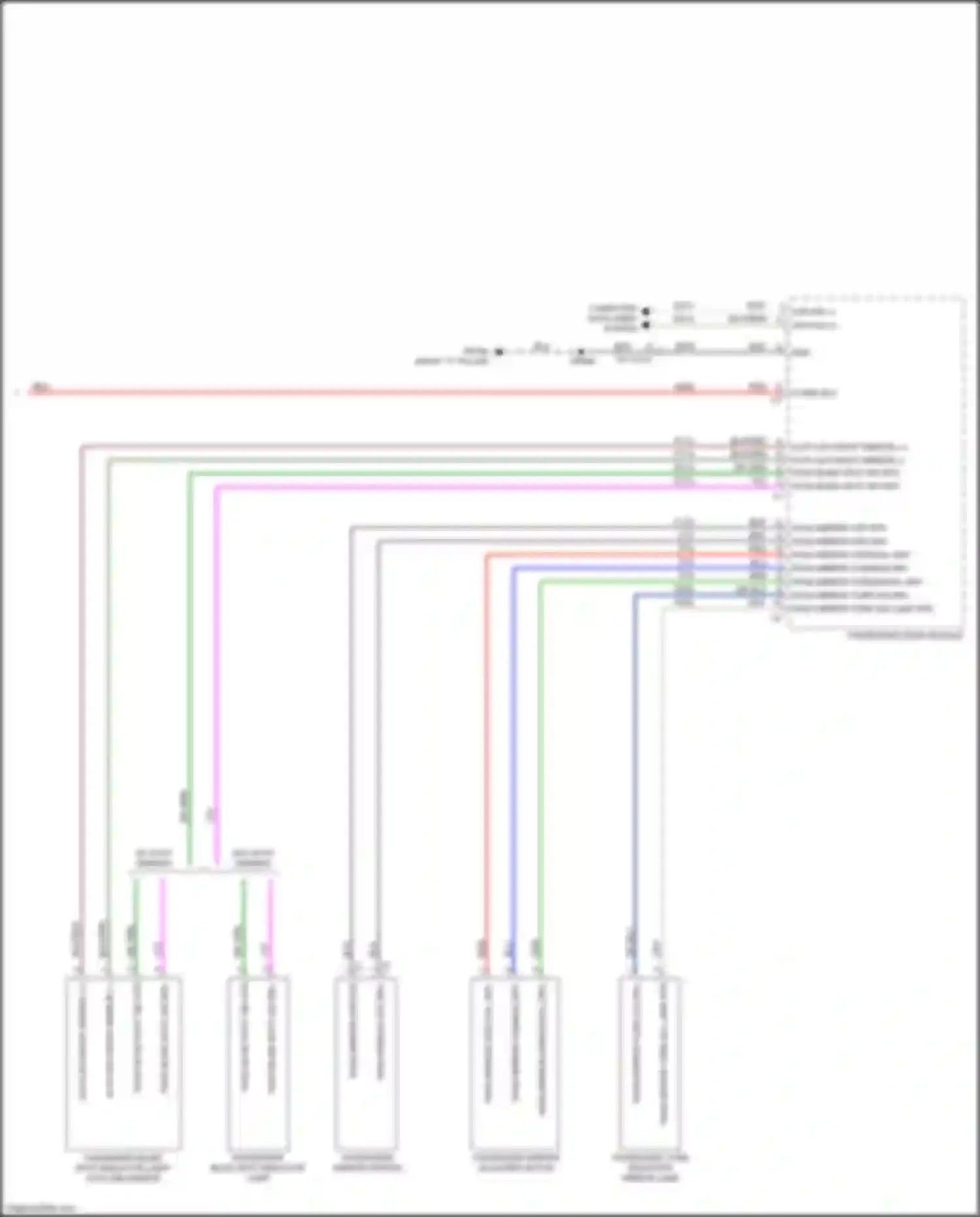 Wiring diagram w/o auto dimming for Jeep Cherokee V facelift (2018-2024) (3 of 3)