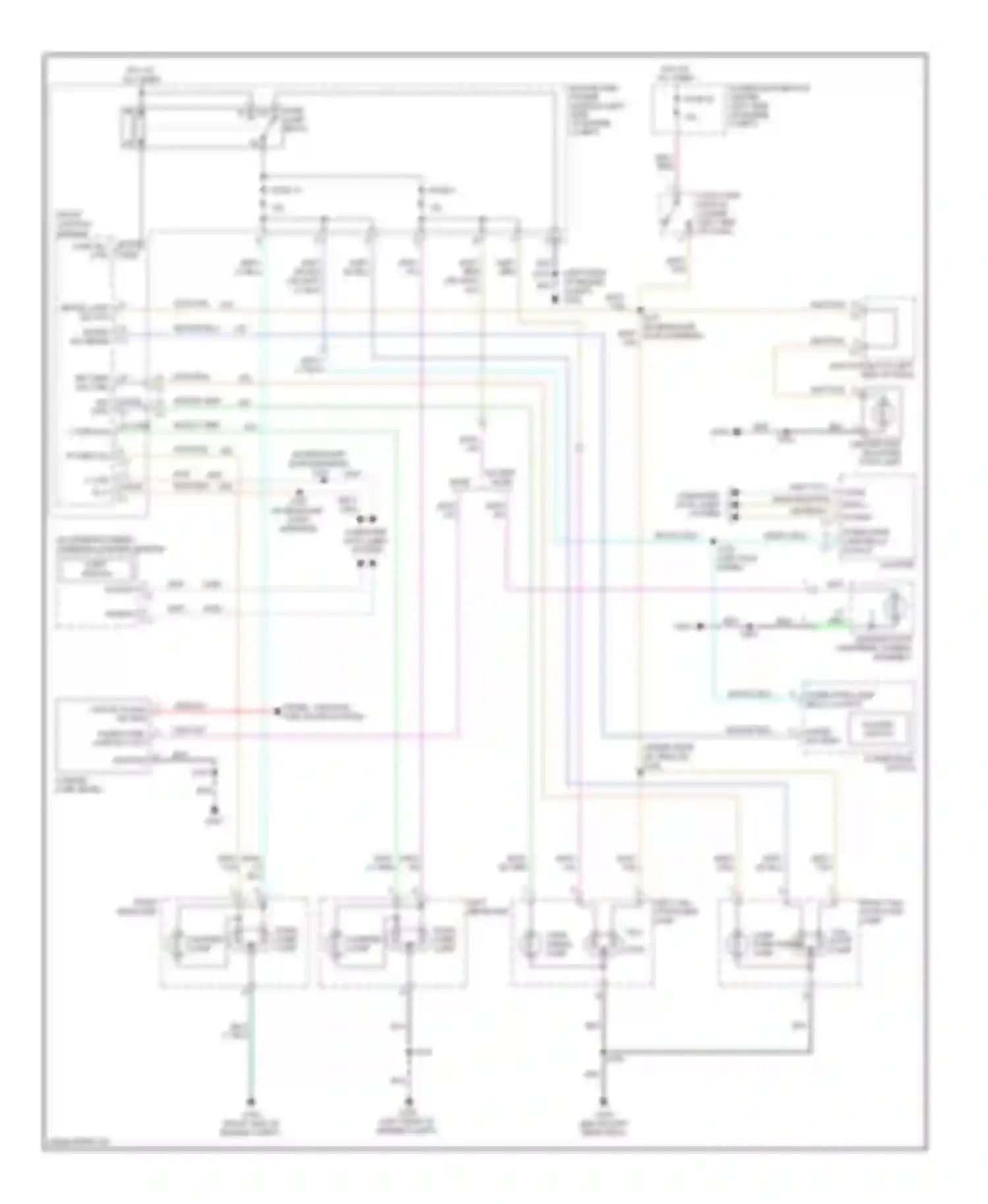 Commander Jeep I (2005-2010): Exterior lamps circuit