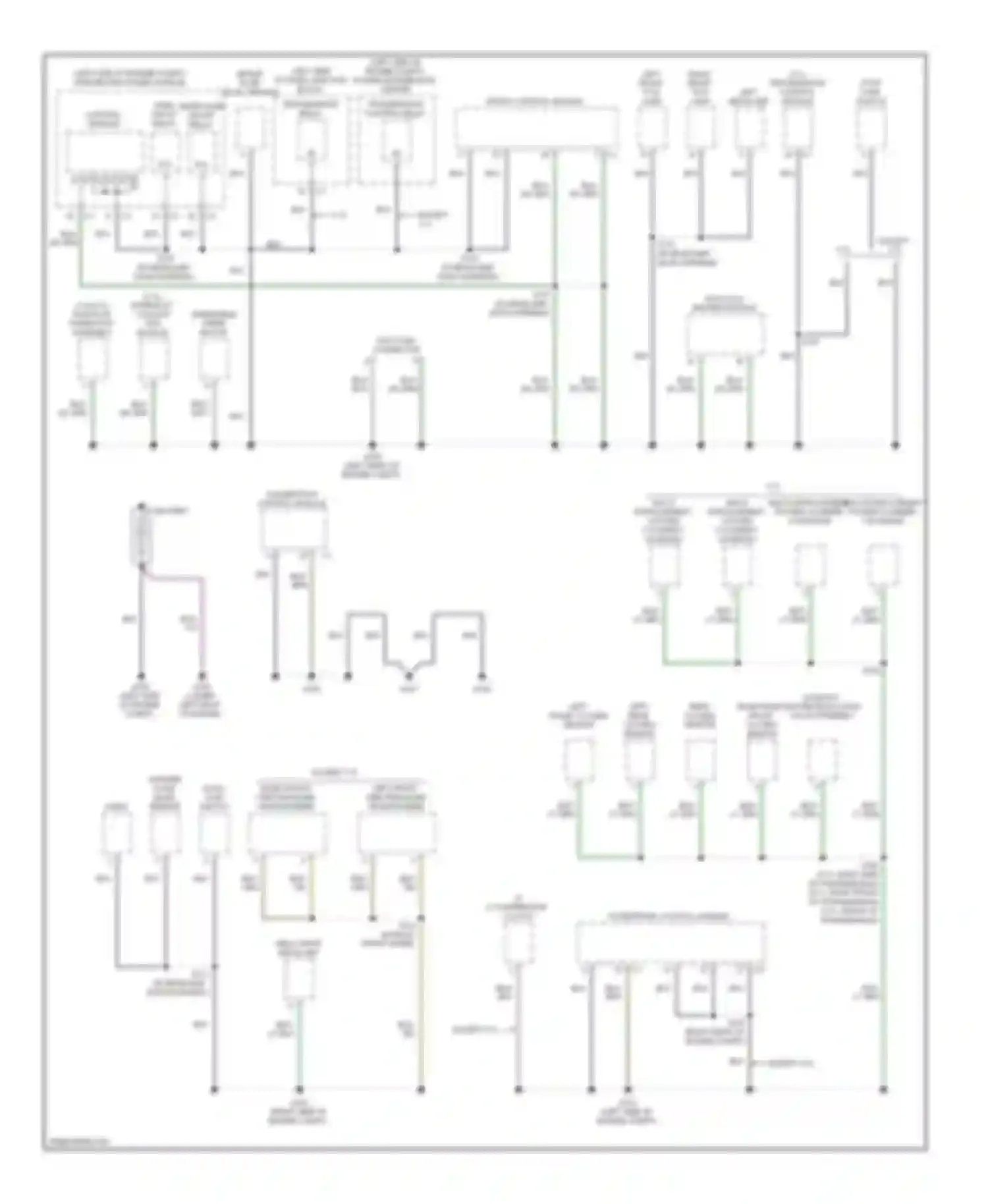 Commander Jeep I (2005-2010): Ground distribution circuit (1 of 3)