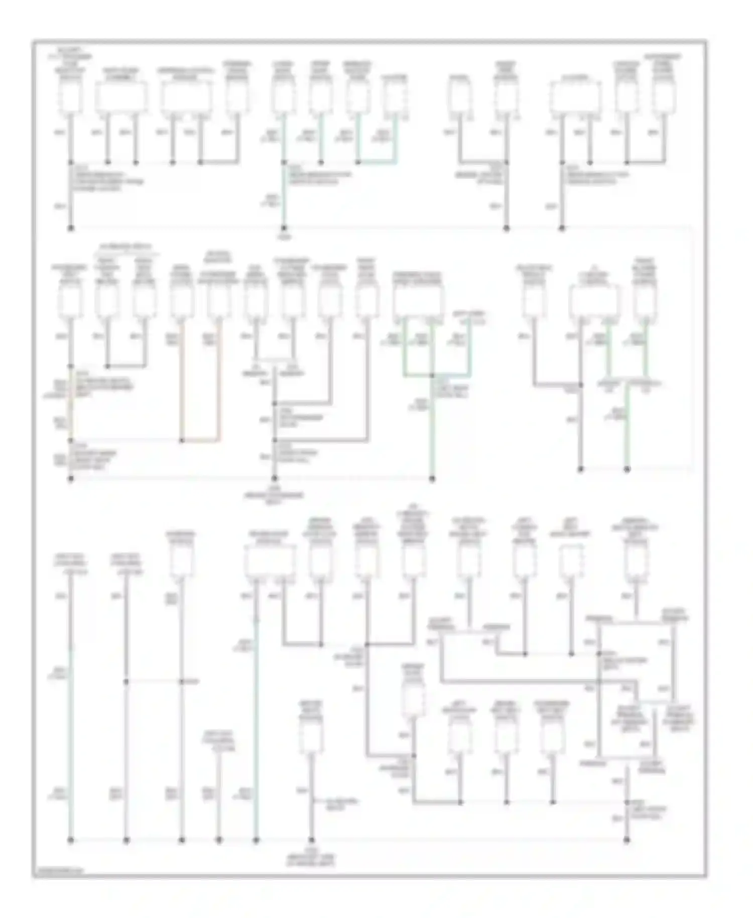 Commander Jeep I (2005-2010): Ground distribution circuit (2 of 3)