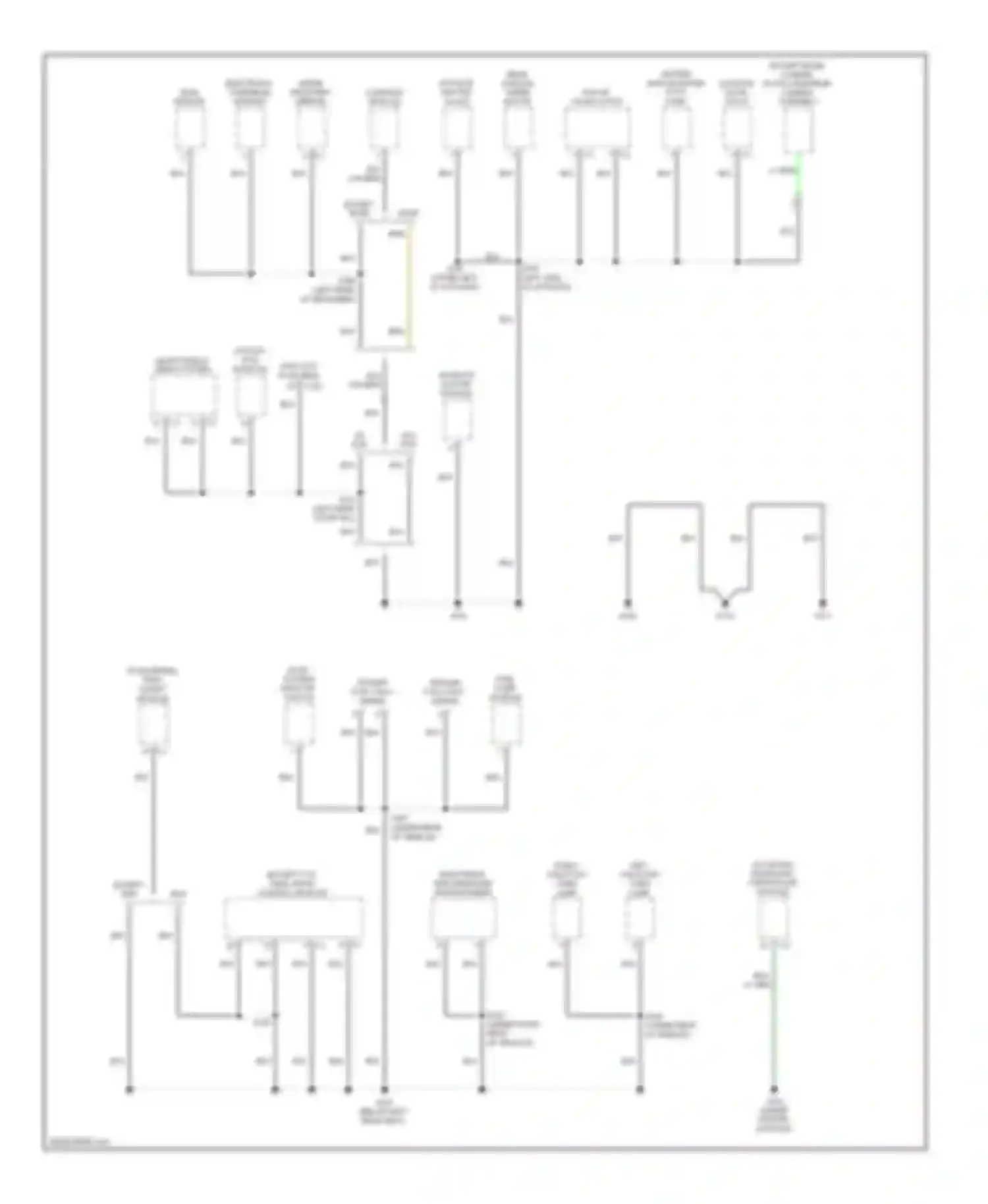 Commander Jeep I (2005-2010): Ground distribution circuit (3 of 3)