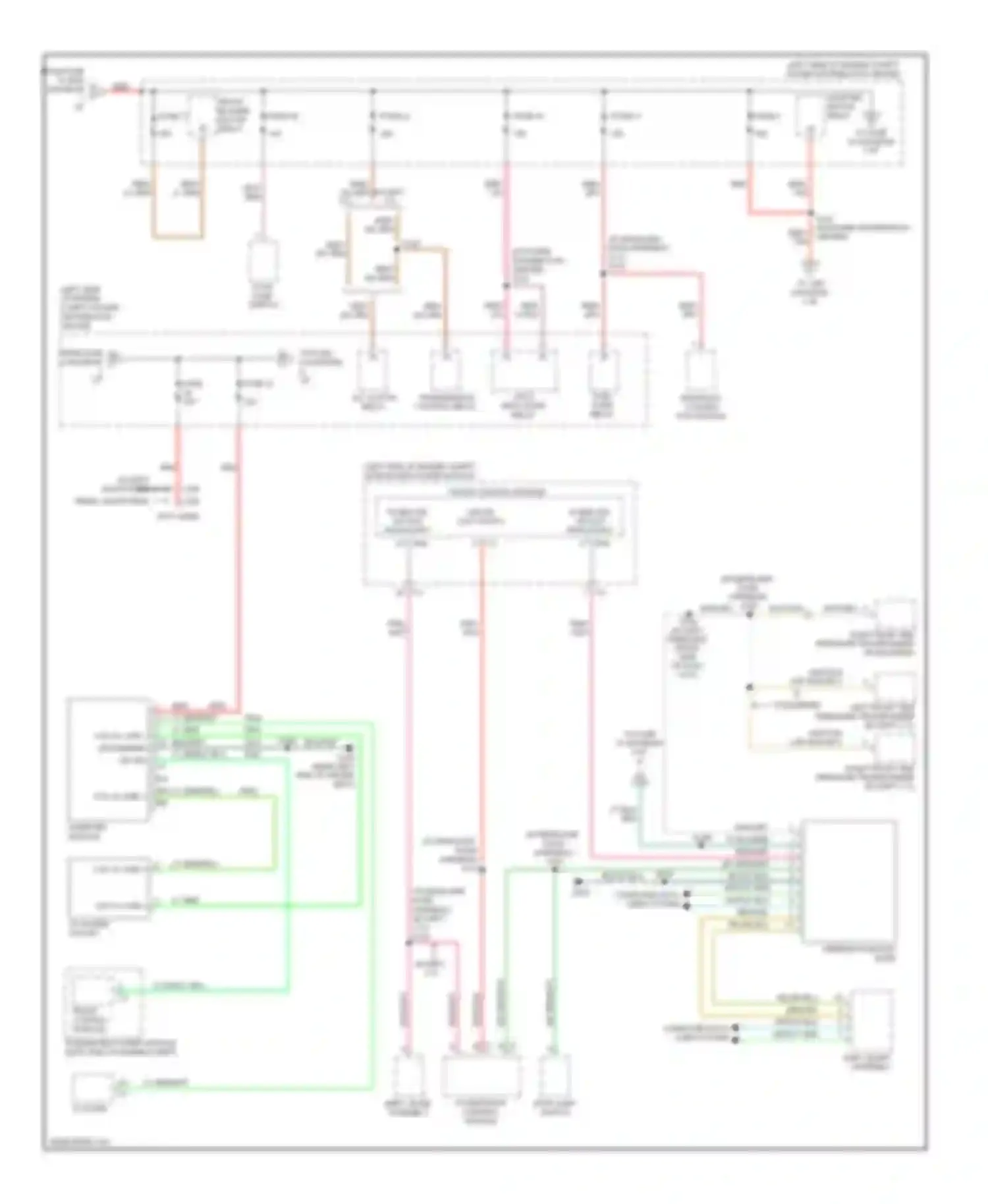 Commander Jeep I (2005-2010): Power distribution circuit (2 of 4)
