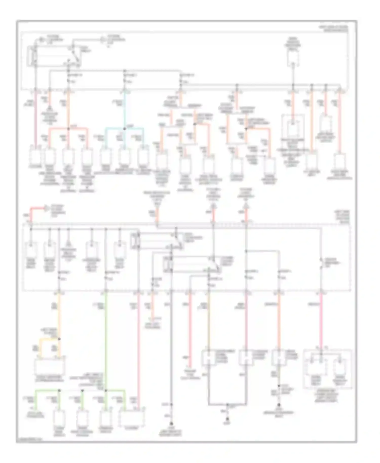 Commander Jeep I (2005-2010): Power distribution circuit (3 of 4)