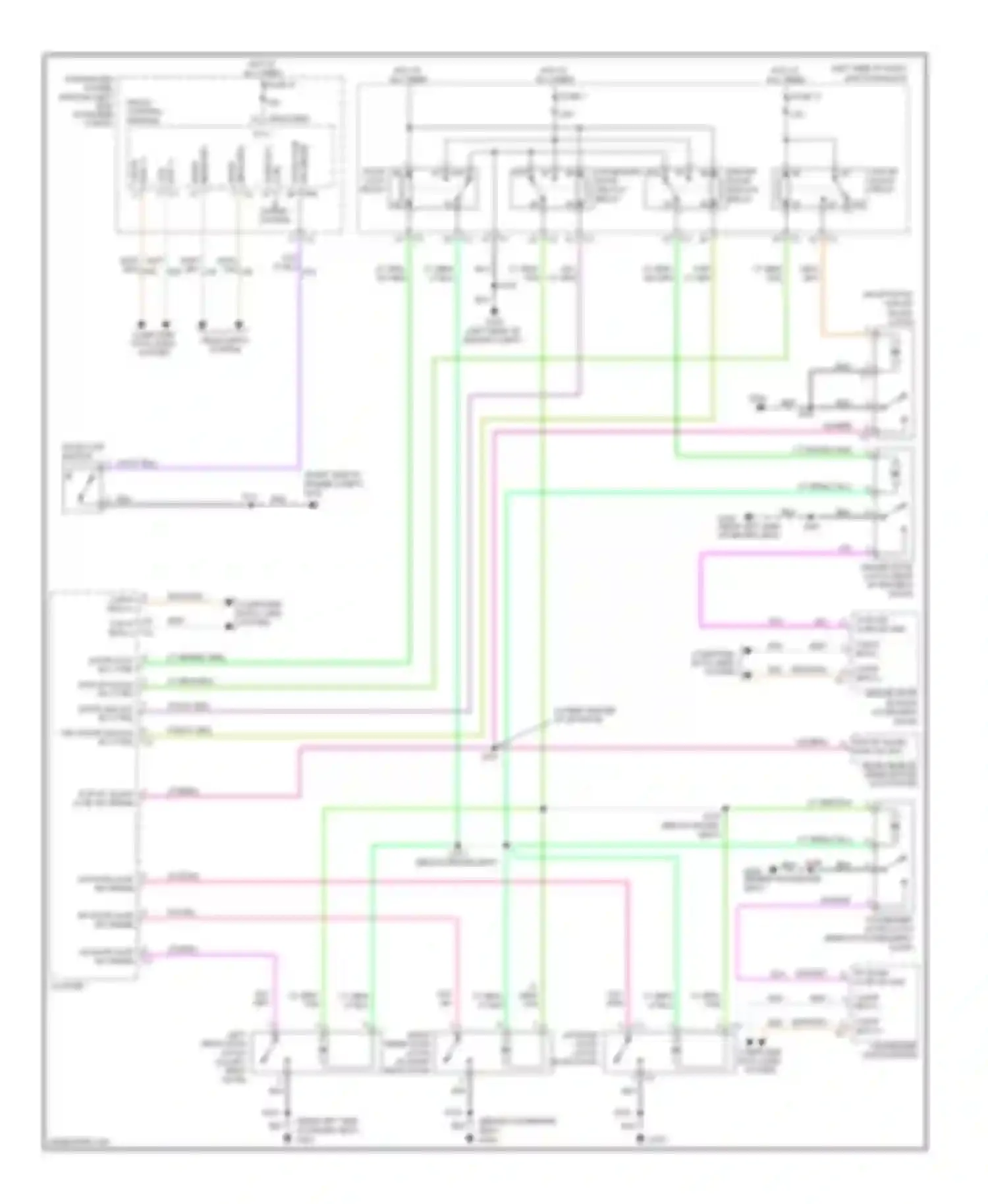 Commander Jeep I (2005-2010): Power door locks circuit