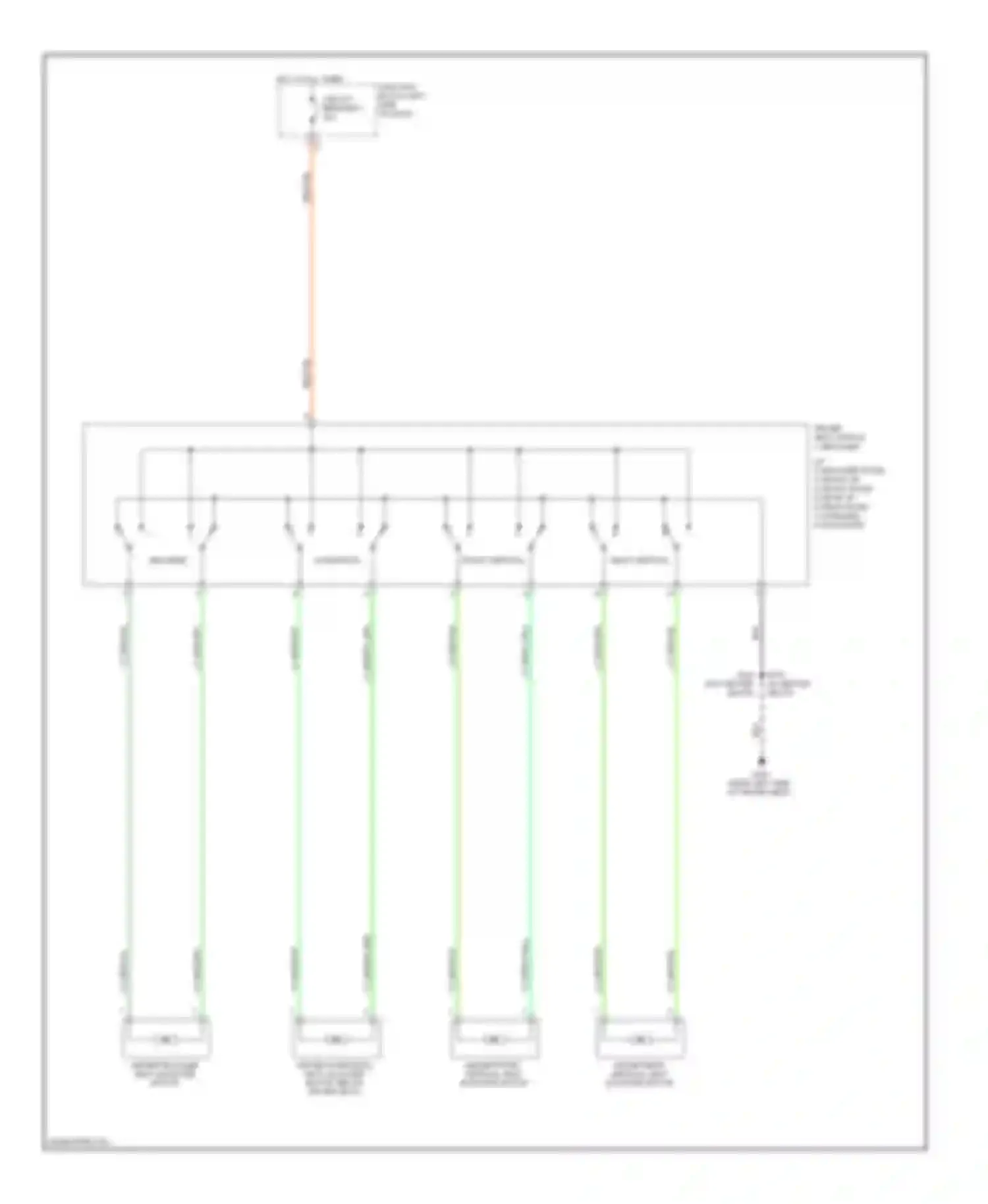 Commander Jeep I (2005-2010): Driver power seat circuit
