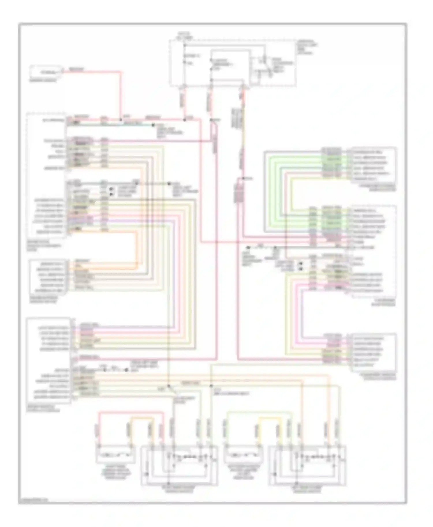 Commander Jeep I (2005-2010): Power windows circuit
