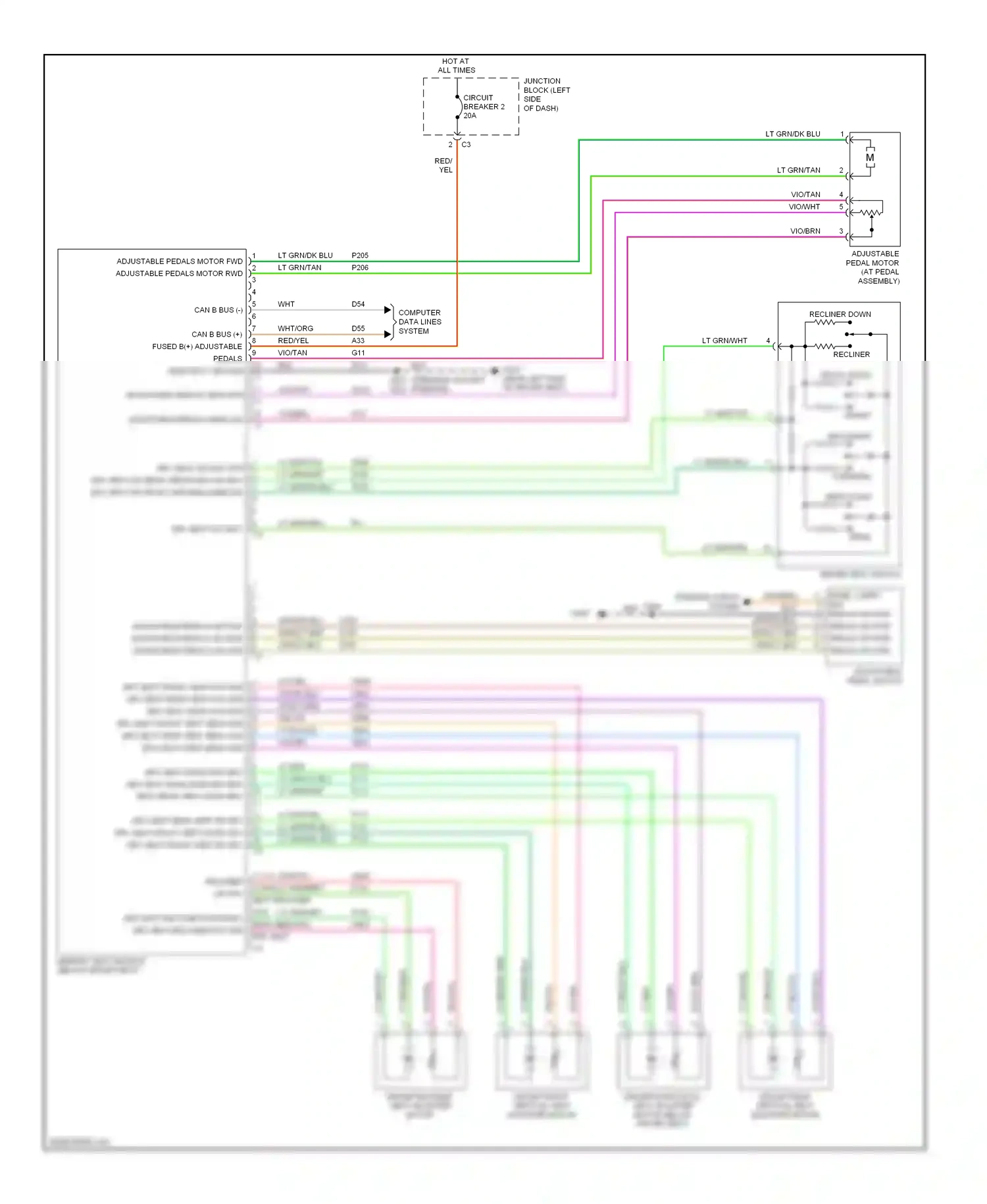 Jeep Commander I (2005-2010) backward wiring diagram  (1 of 1)