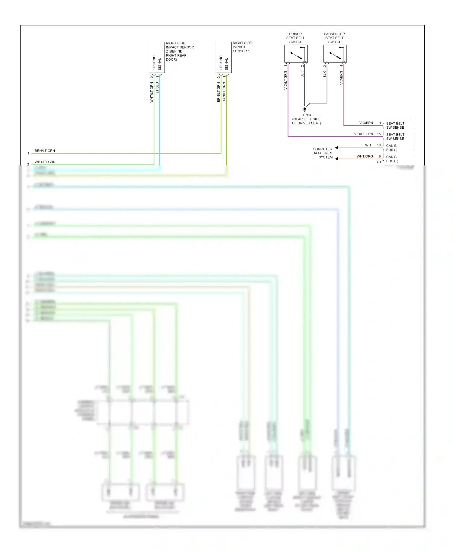 Jeep Commander I (2005-2010) cluster wiring diagram  (19 of 20)