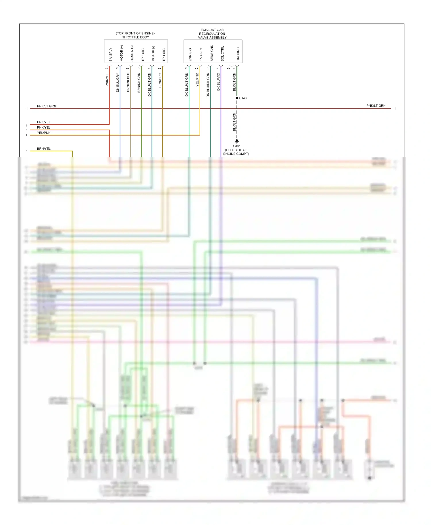 Jeep Commander I (2005-2010) engine wiring diagram  (1 of 1)