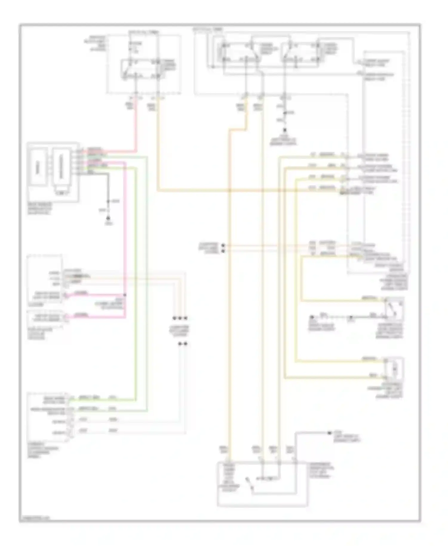 Wiring diagram front wiper high/ low relay high speed output for Jeep Commander I (2005-2010) (1 of 1)