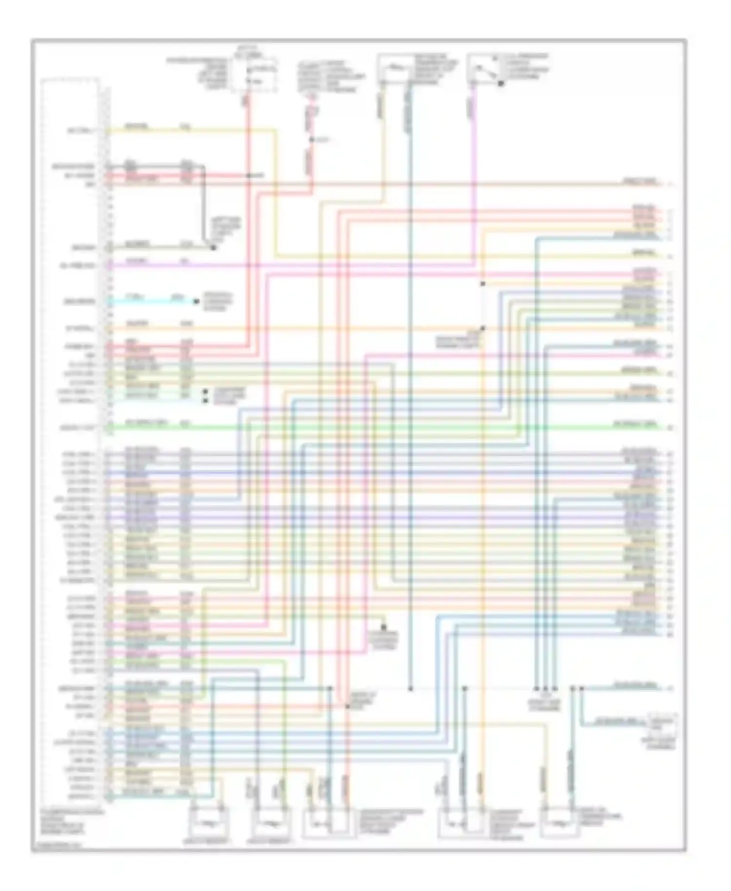 Wiring diagram knock sensor 1 knock sensor 2 for Jeep Commander I (2005-2010) (1 of 1)