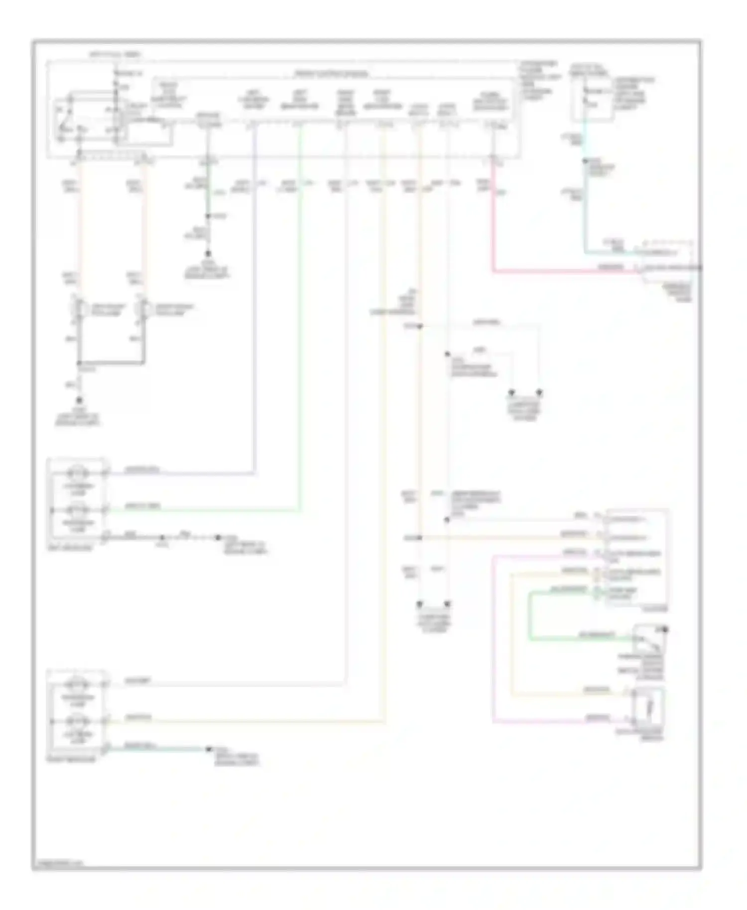 Wiring diagram left headlamp for Jeep Commander I (2005-2010) (3 of 3)