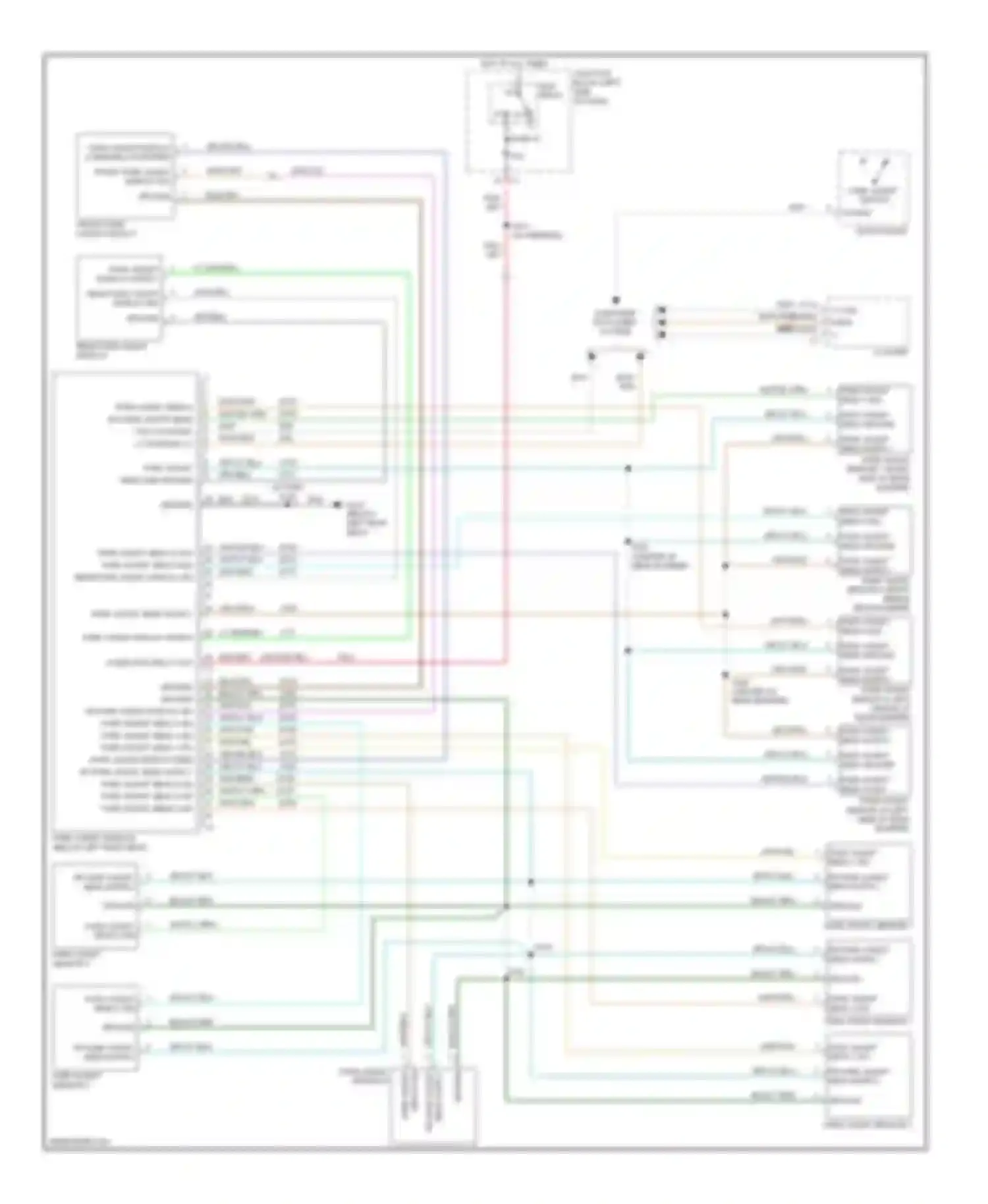 Wiring diagram relay of dash) for Jeep Commander I (2005-2010) (1 of 1)