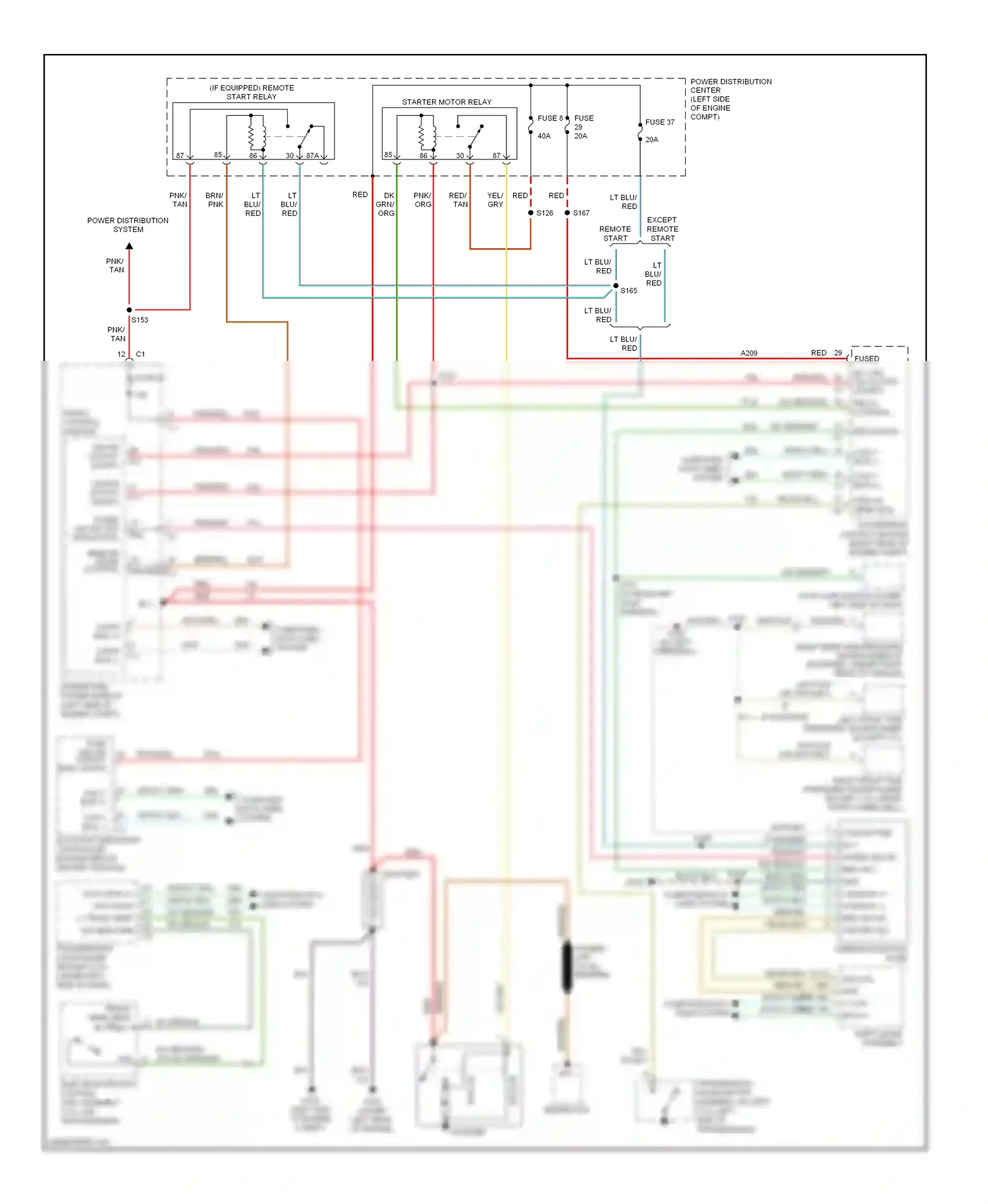 Jeep Commander I (2005-2010) transmission controller module (3.7l) (under left side of dash) wiring diagram  (1 of 1)