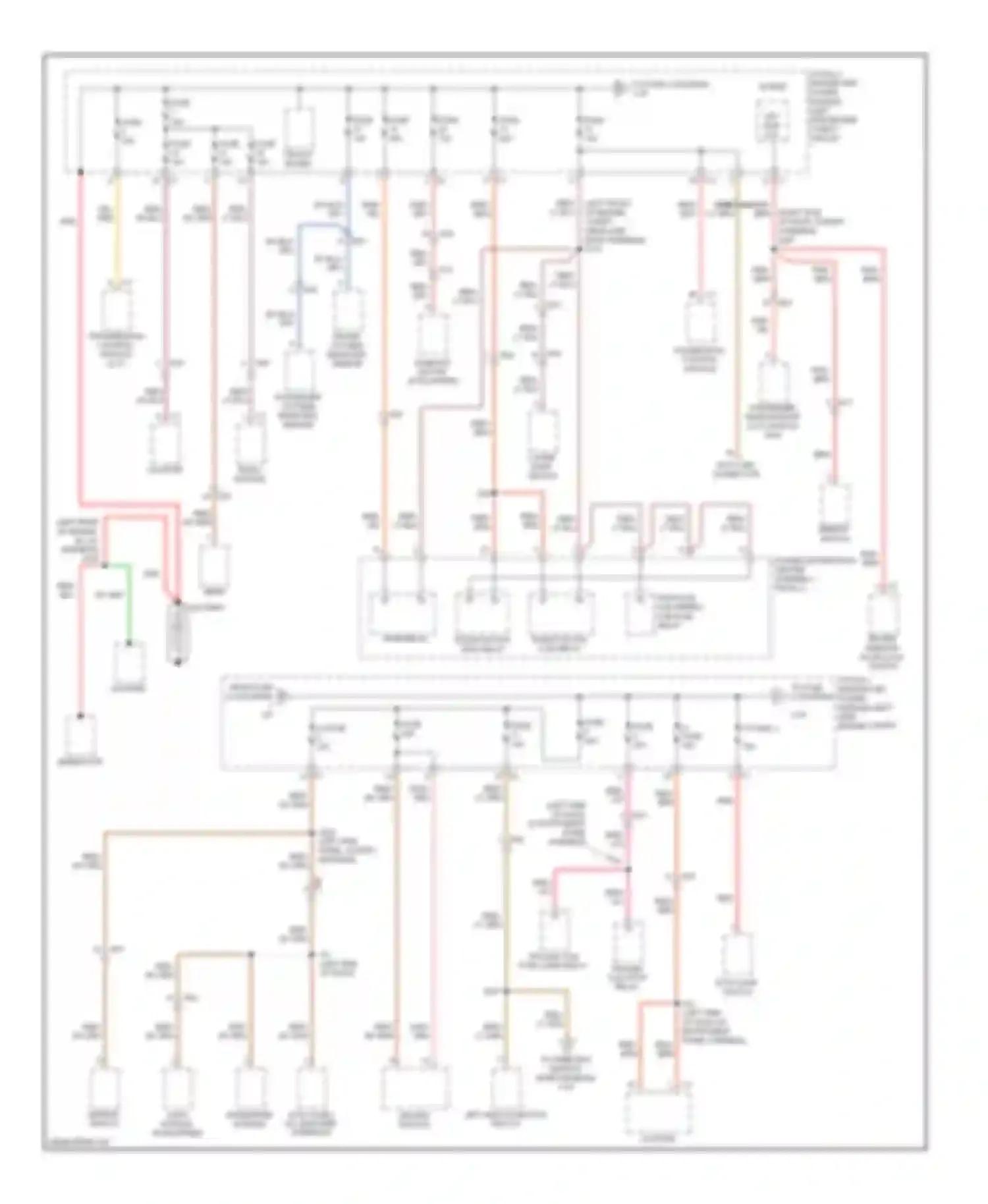 Compass Jeep I facelift 2 (2013-2016): Power distribution circuit (1 of 3)