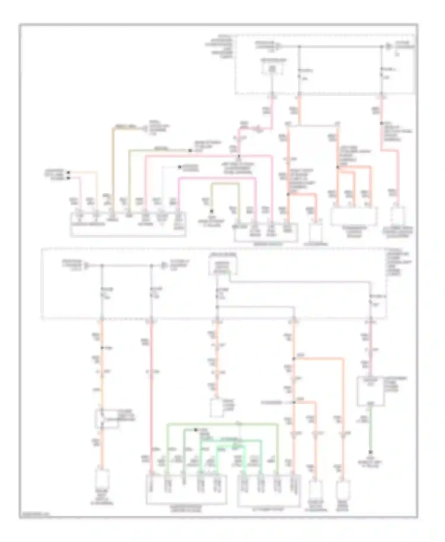 Compass Jeep I facelift 2 (2013-2016): Power distribution circuit (2 of 3)