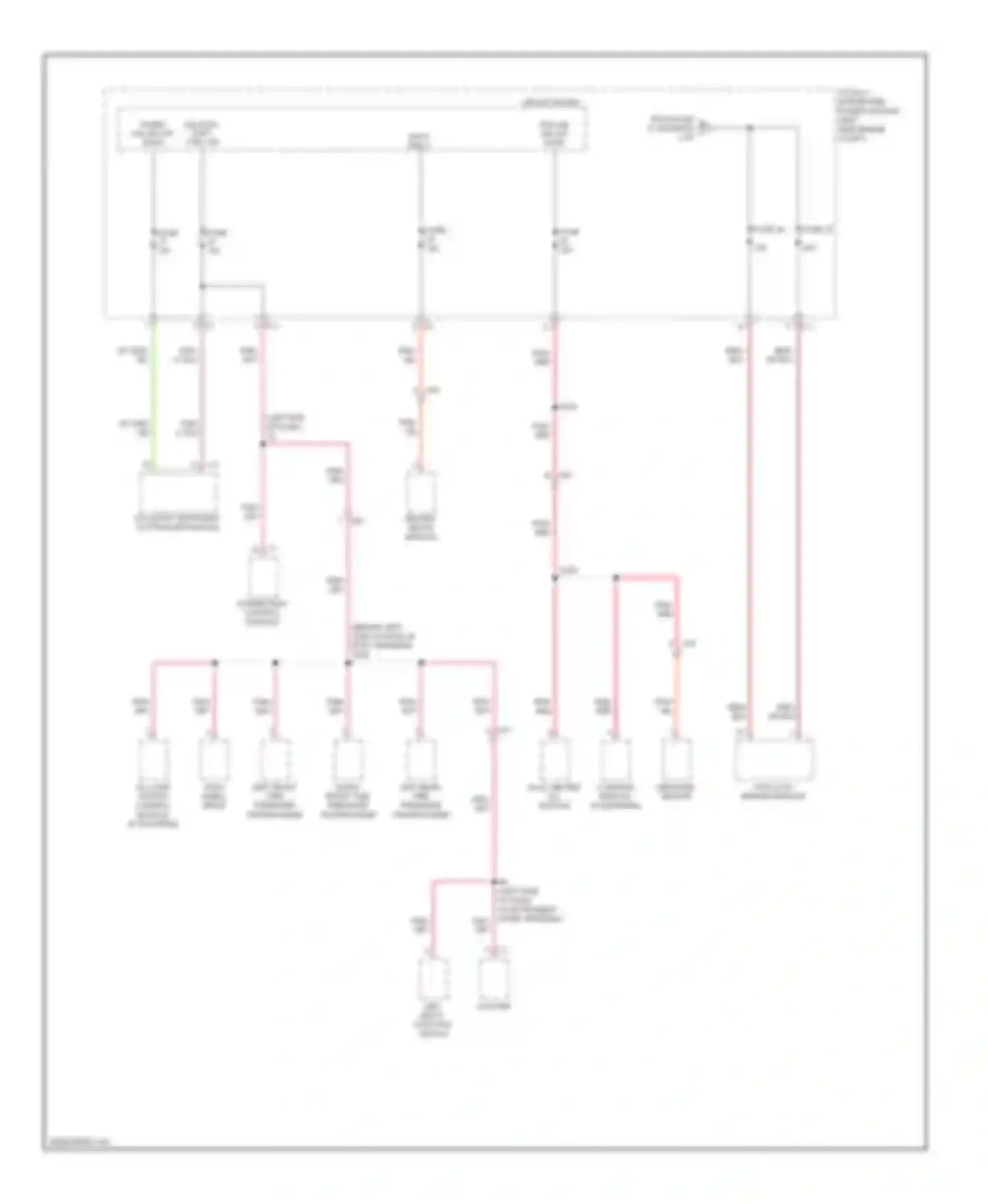 Compass Jeep I facelift 2 (2013-2016): Power distribution circuit (3 of 3)