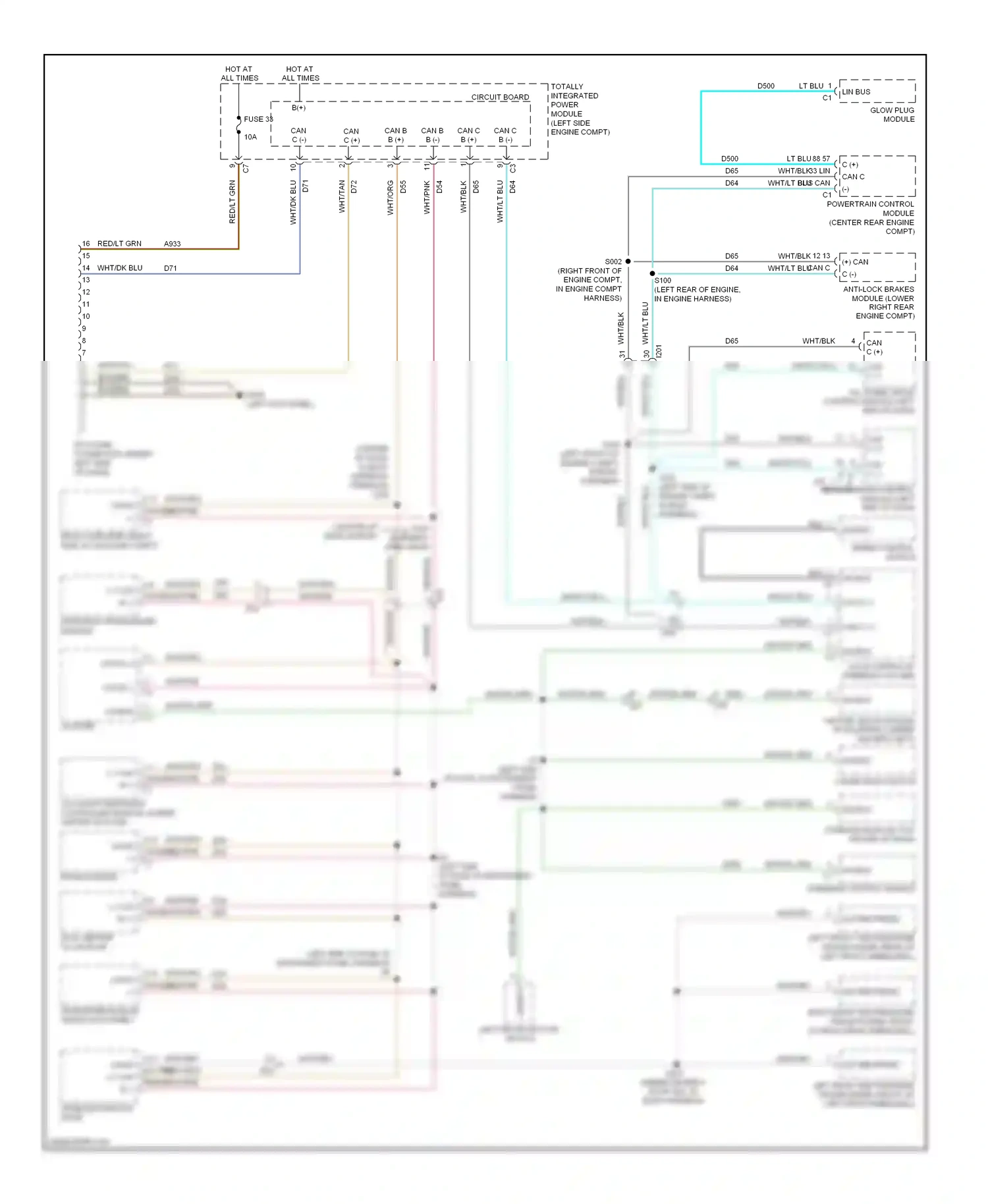 Jeep Compass I facelift 2 (2013-2016) cluster wiring diagram  (3 of 27)