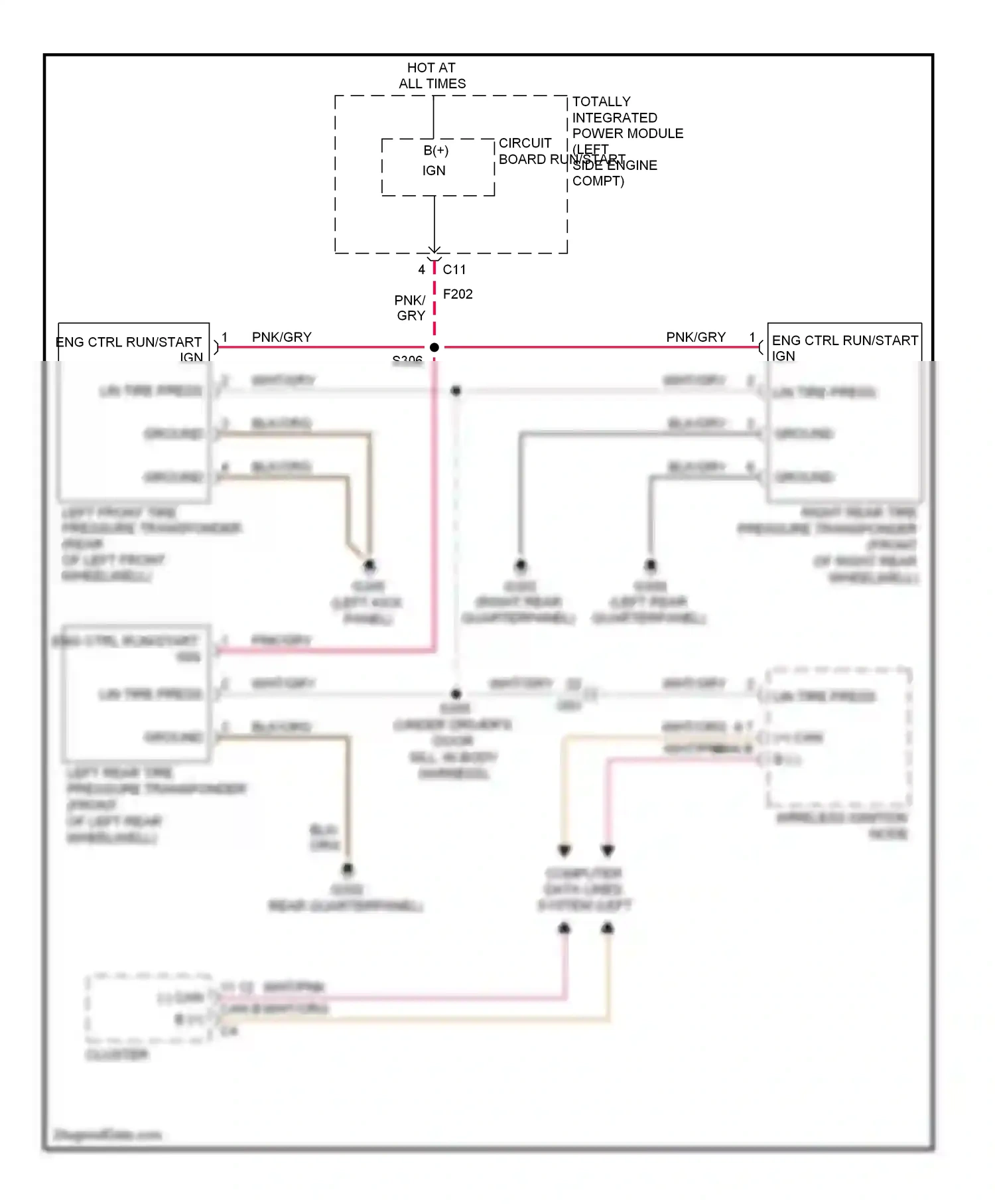 Jeep Compass I facelift 2 (2013-2016) cluster wiring diagram  (26 of 27)
