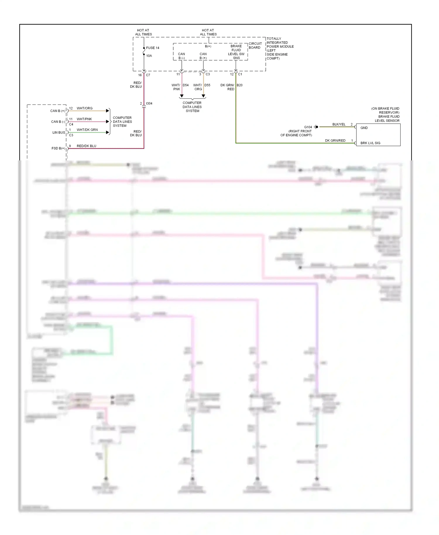 Jeep Compass I facelift 2 (2013-2016) computer data lines system wiring diagram  (46 of 50)