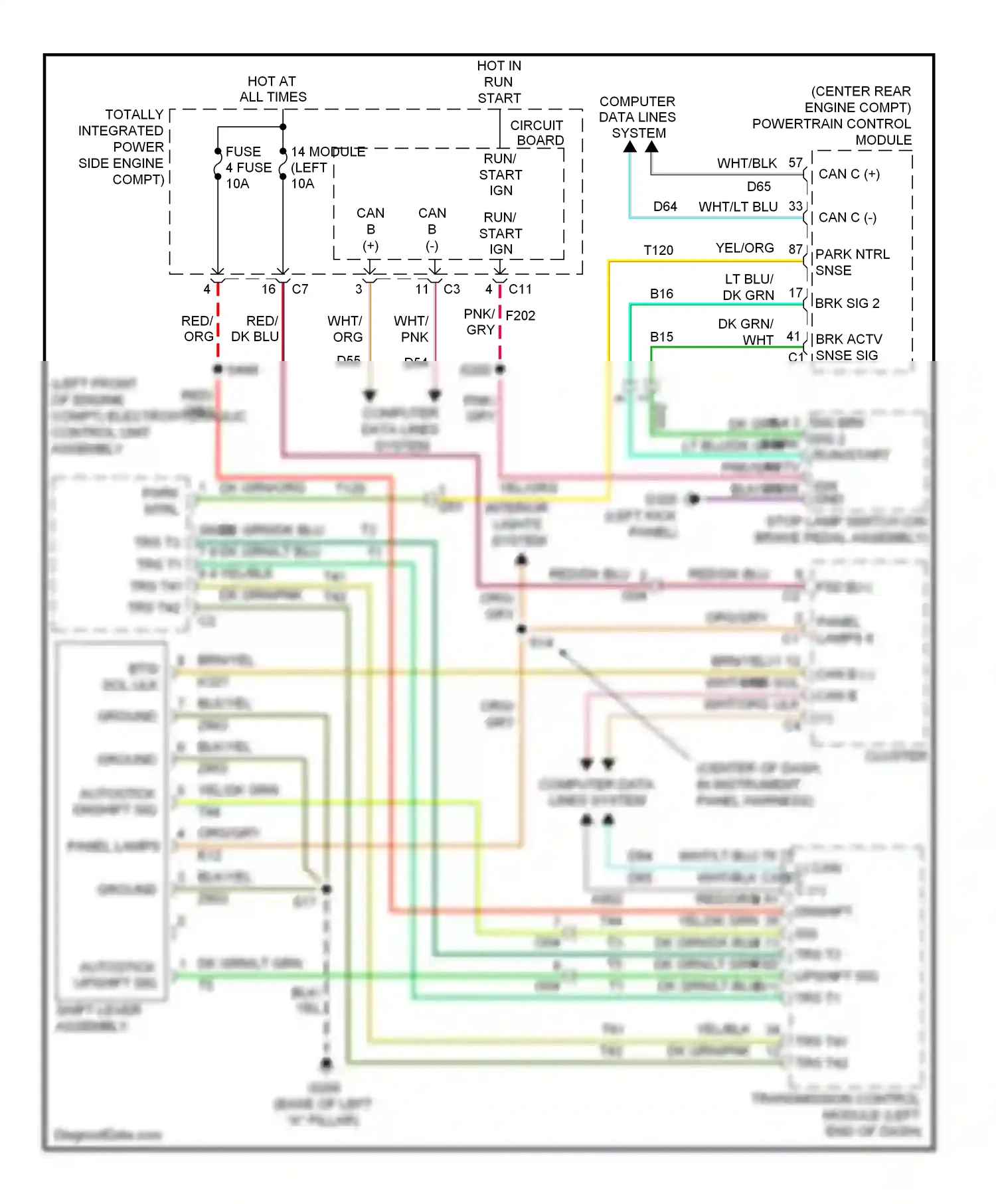 Jeep Compass I facelift 2 (2013-2016) computer data lines system wiring diagram  (44 of 50)