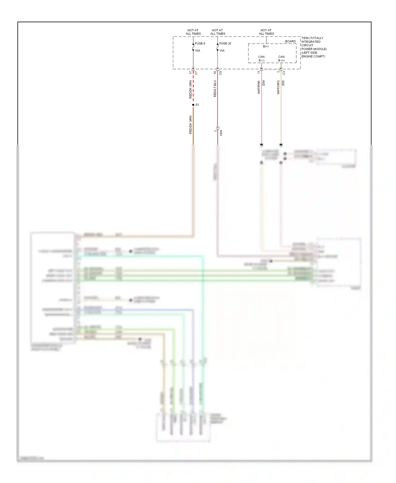 Jeep Compass I facelift 2 (2013-2016) computer data lines system wiring diagram  (31 of 50)
