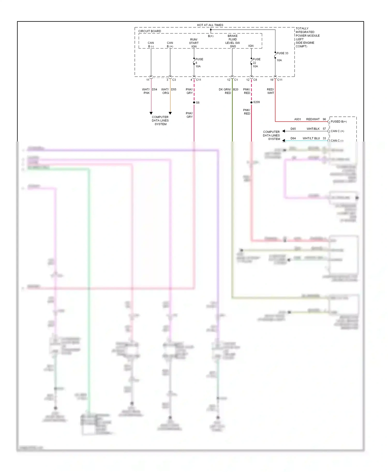 Jeep Compass I facelift 2 (2013-2016) engine compt) wiring diagram  (1 of 1)