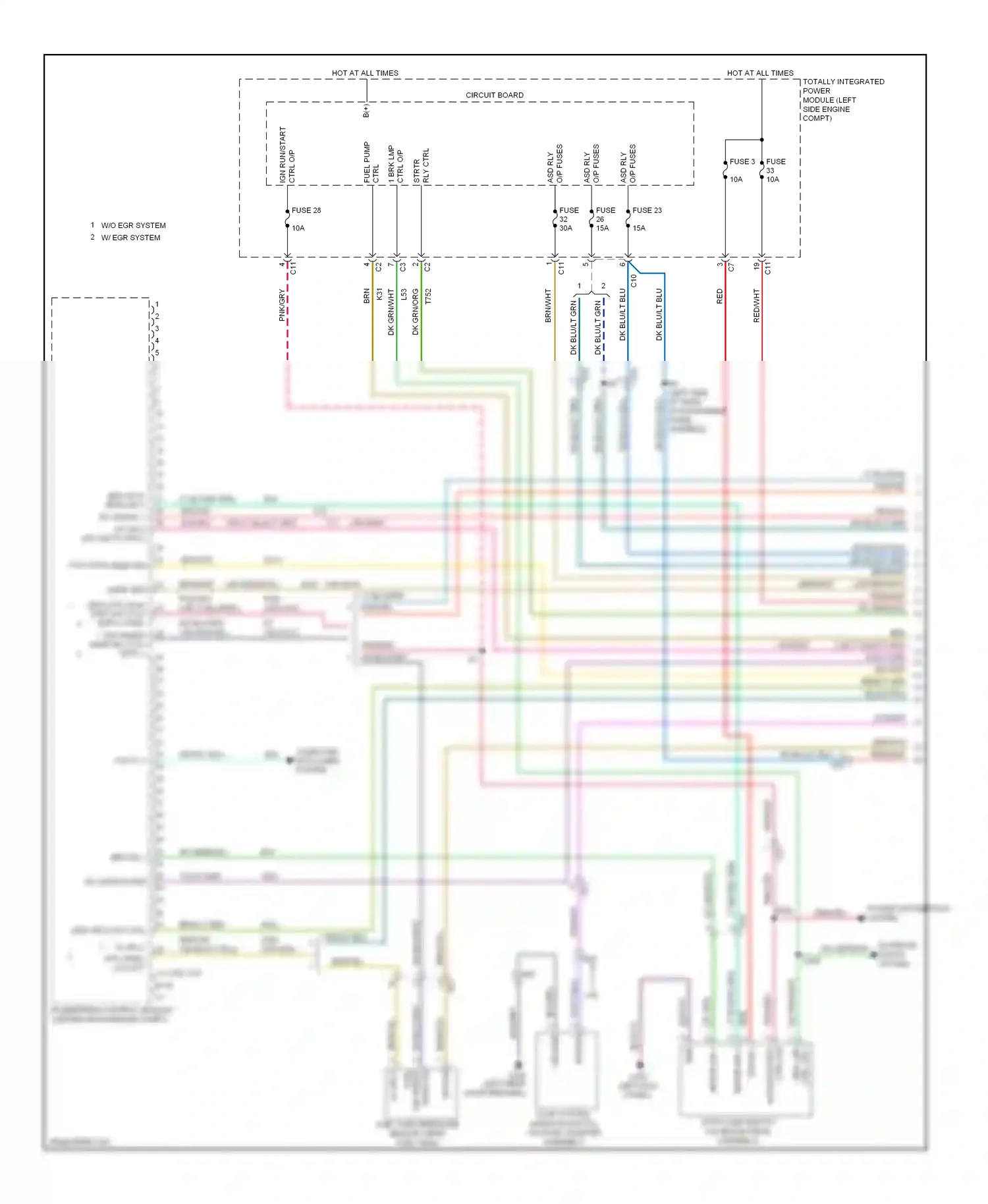 Jeep Compass I facelift 2 (2013-2016) powertrain control module (center rear engine compt) wiring diagram  (6 of 17)