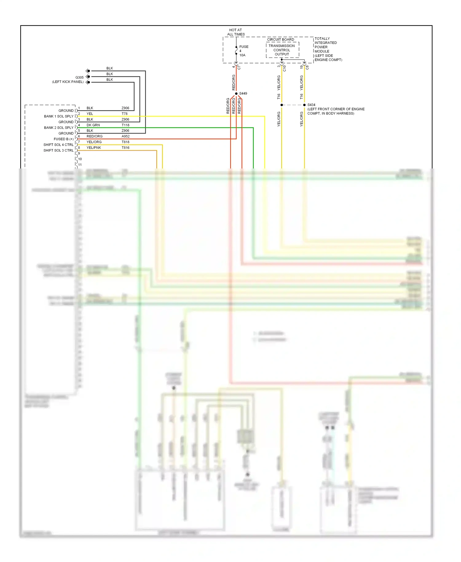 Jeep Compass I facelift 2 (2013-2016) powertrain control module (center rear engine compt) wiring diagram  (12 of 17)
