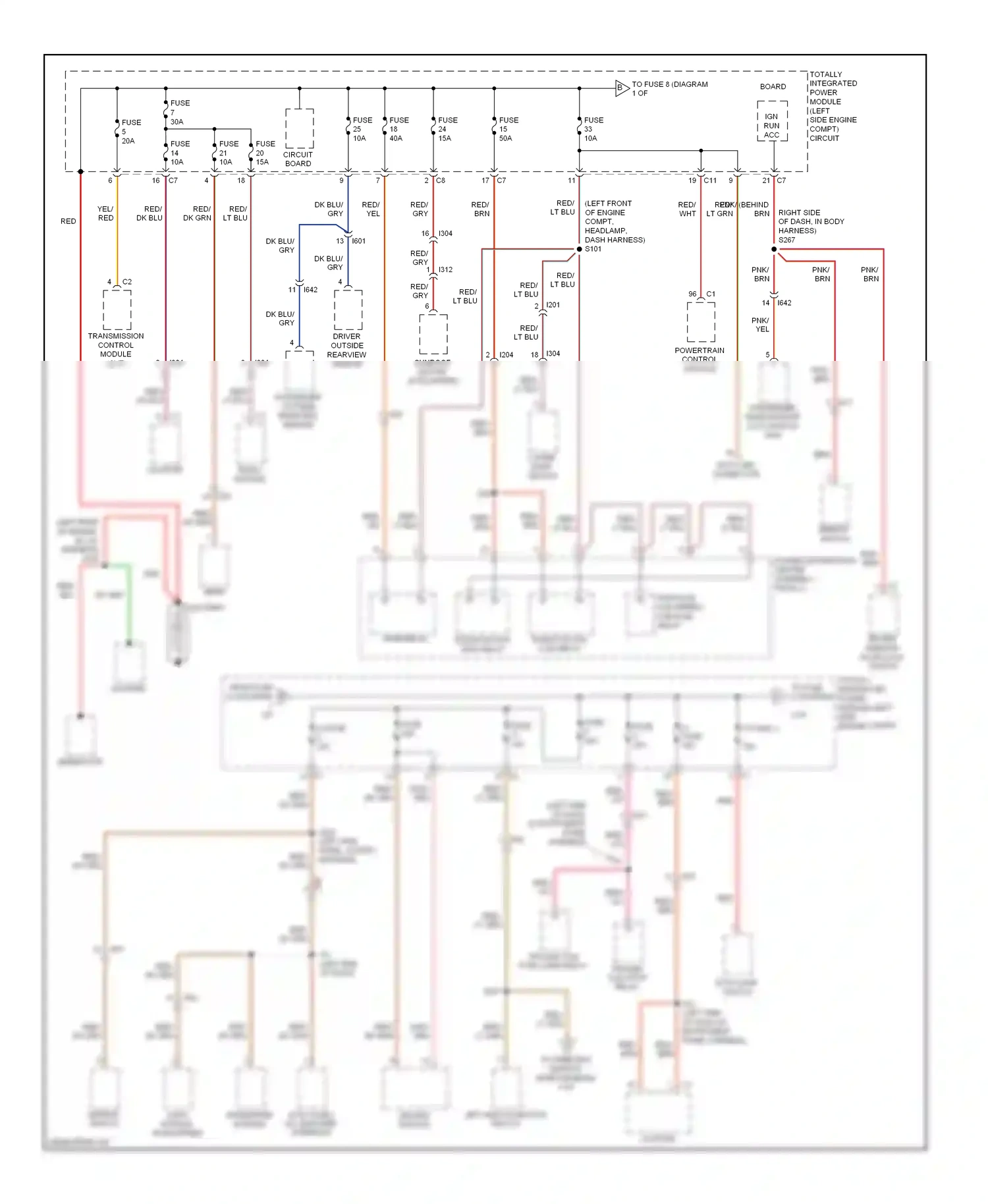 Jeep Compass I facelift 2 (2013-2016) powertrain control module wiring diagram  (2 of 2)